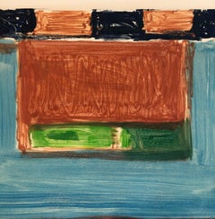 Abstract Pattern & Decoration Monoprint Monotype Painting Print Pierre Obando