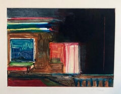 Motivo y decoración abstractos Monoprint Monotipo Pintura Print Pierre Obando