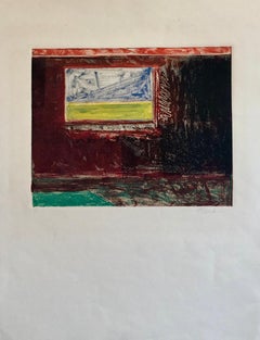 Caribbean Abstract Pattern & Decoration Monoprint Monotype Painting Print Obando