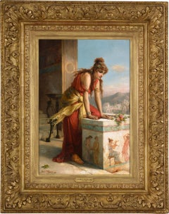 Pompeian Woman by Pierre Olivier Joseph Coomans