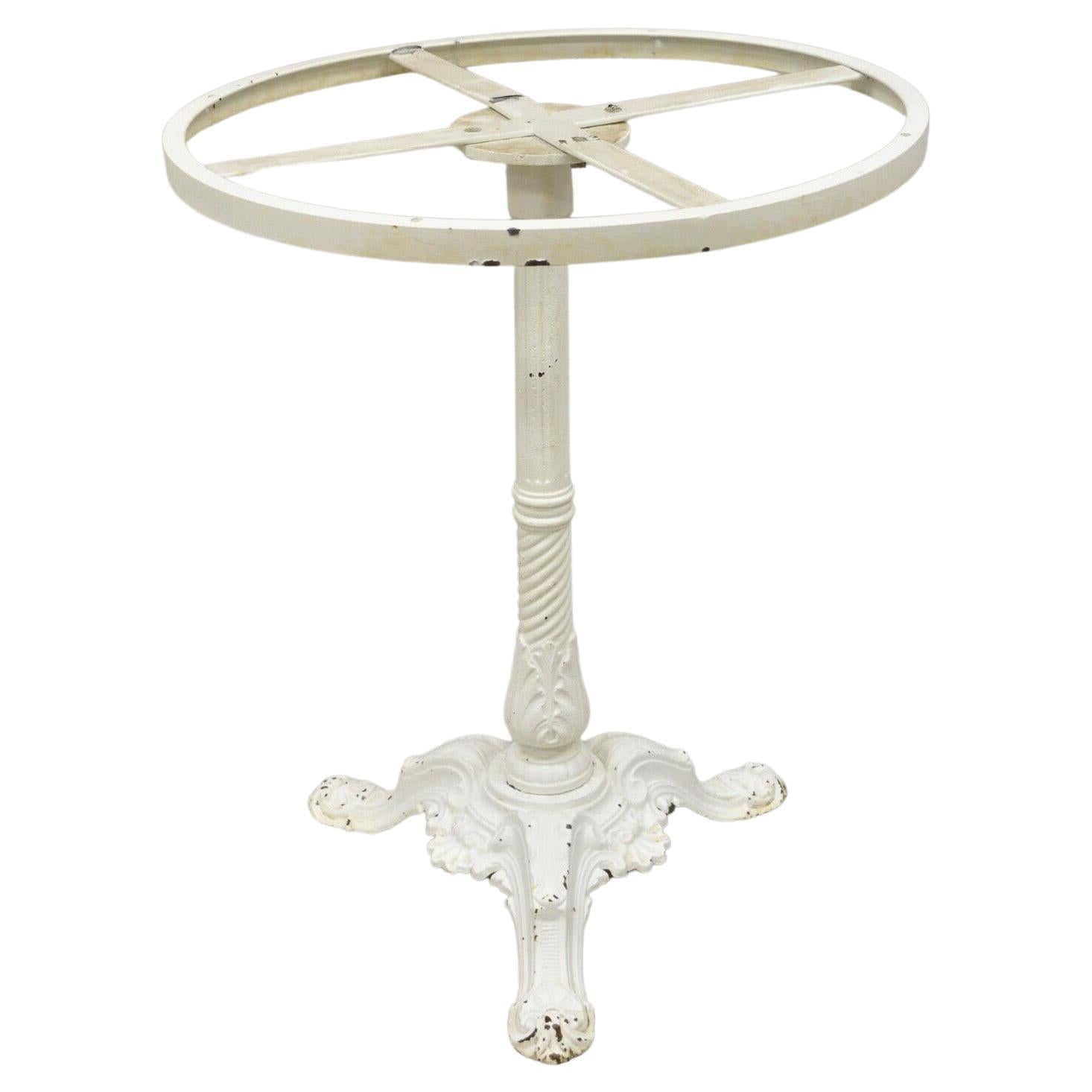 Pierre Ouvrier & E Ringuet Paris French Cast Iron Bistro Pedestal Table Base For Sale