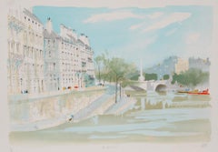 The St. Louis, Signed Modern Cityscape Lithograph by Pierre Pages