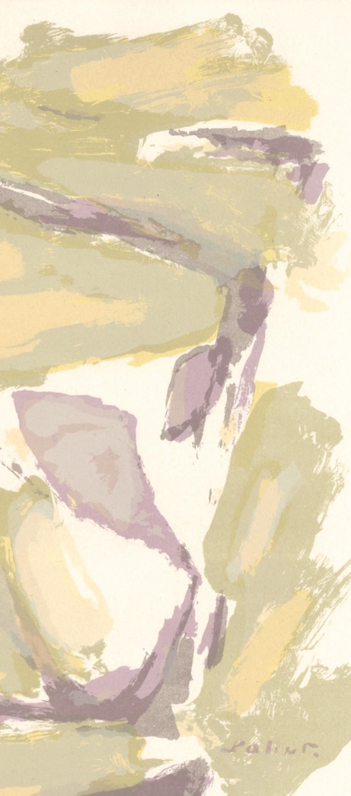 Pallut, l’Hommage à Georges Braque, Derrière le miroir (after) - Modern Print by Pierre Pallut