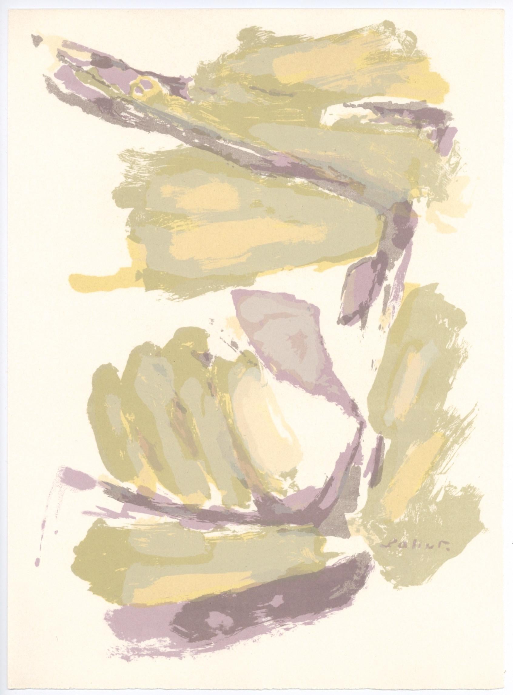 Lithograph on vélin paper. Inscription: Unsigned and unnumbered, as issued. Good condition. Notes: From Derrière le miroir, N° 144-145-146, 1964. Published by Aimé Maeght, Éditeur, Paris; printed by Éditions Pierre à Feu, Galerie Maeght, Paris.
