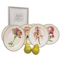 Pierre Patrick Frey Gien Fleurs en porcelaine 6 Assiette à salade