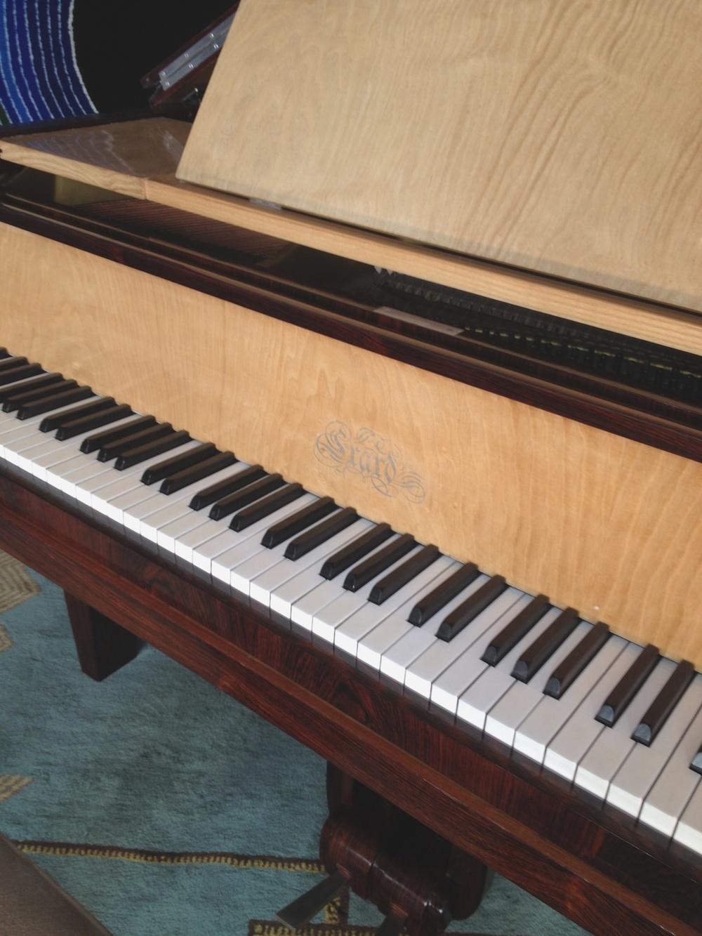 French Pierre-Paul Montagnac Modernist Piano For Sale