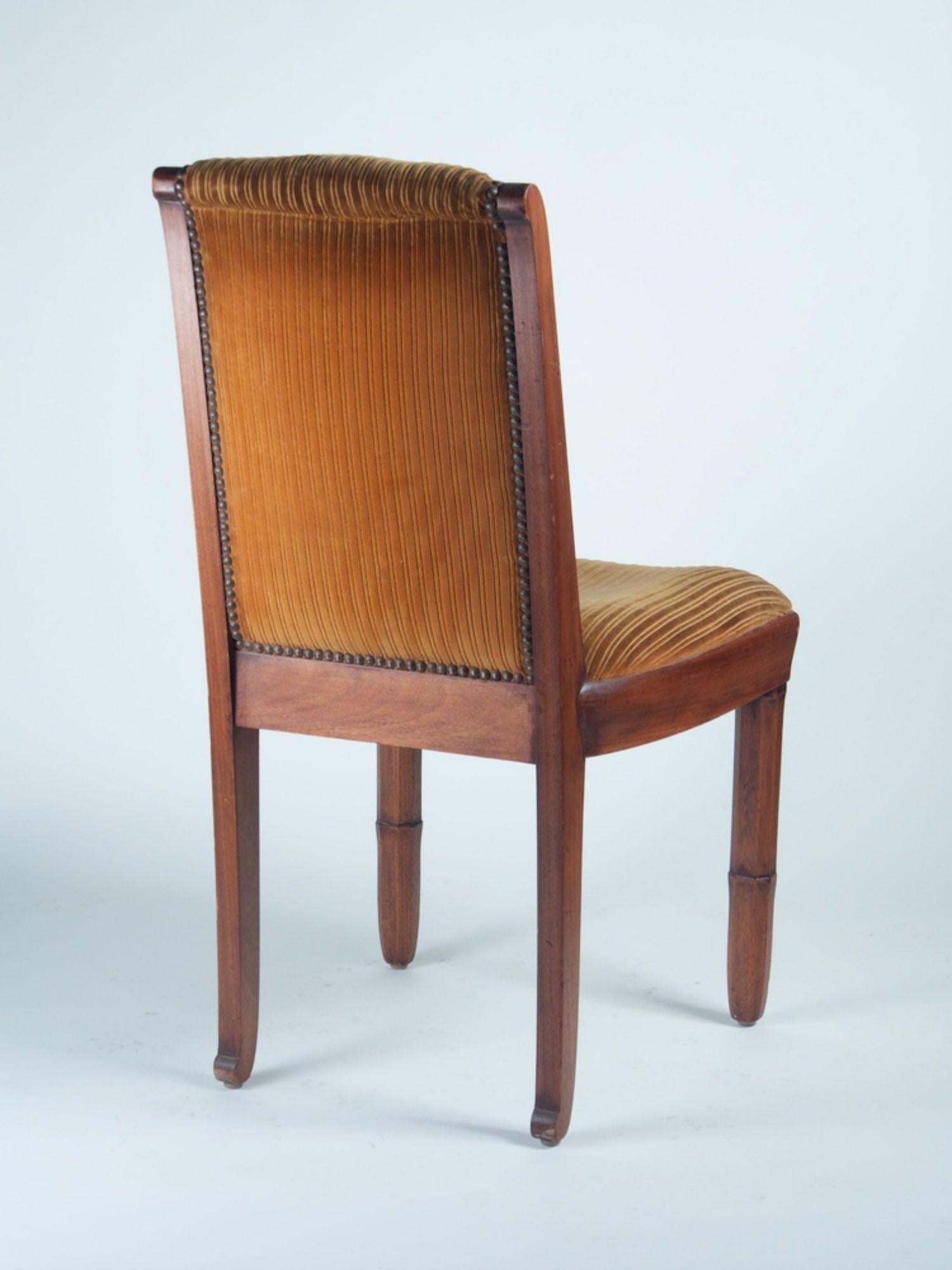 French Pierre-Paul Montagnac Set of 4 Dining Chairs For Sale