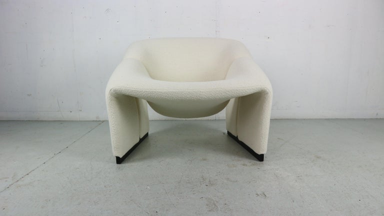 Pierre Paulin 1st Edition F580 Groovy Armchair for Artifort, New Upholstery 4