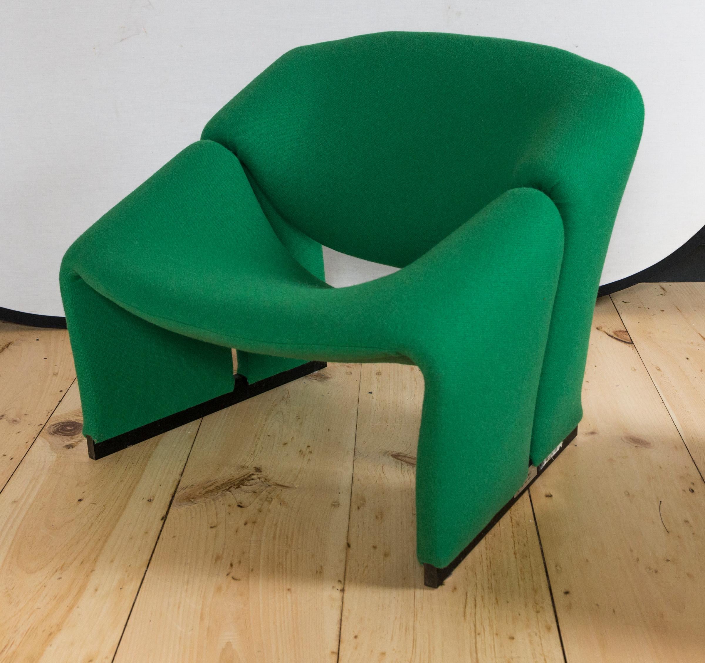 Mid-Century Modern Pierre Paulin First Edition Green Groovy Chair F580 for Artifort