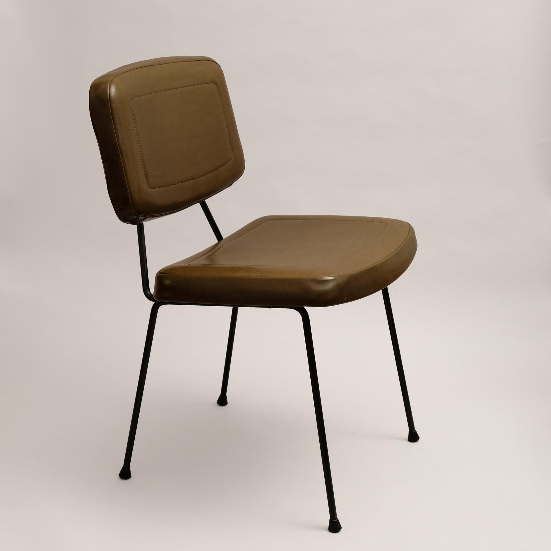 Pierre Paulin:: ein Stuhl:: Modell CM 196:: Thonet:: 1960er Jahre (Stahl)
