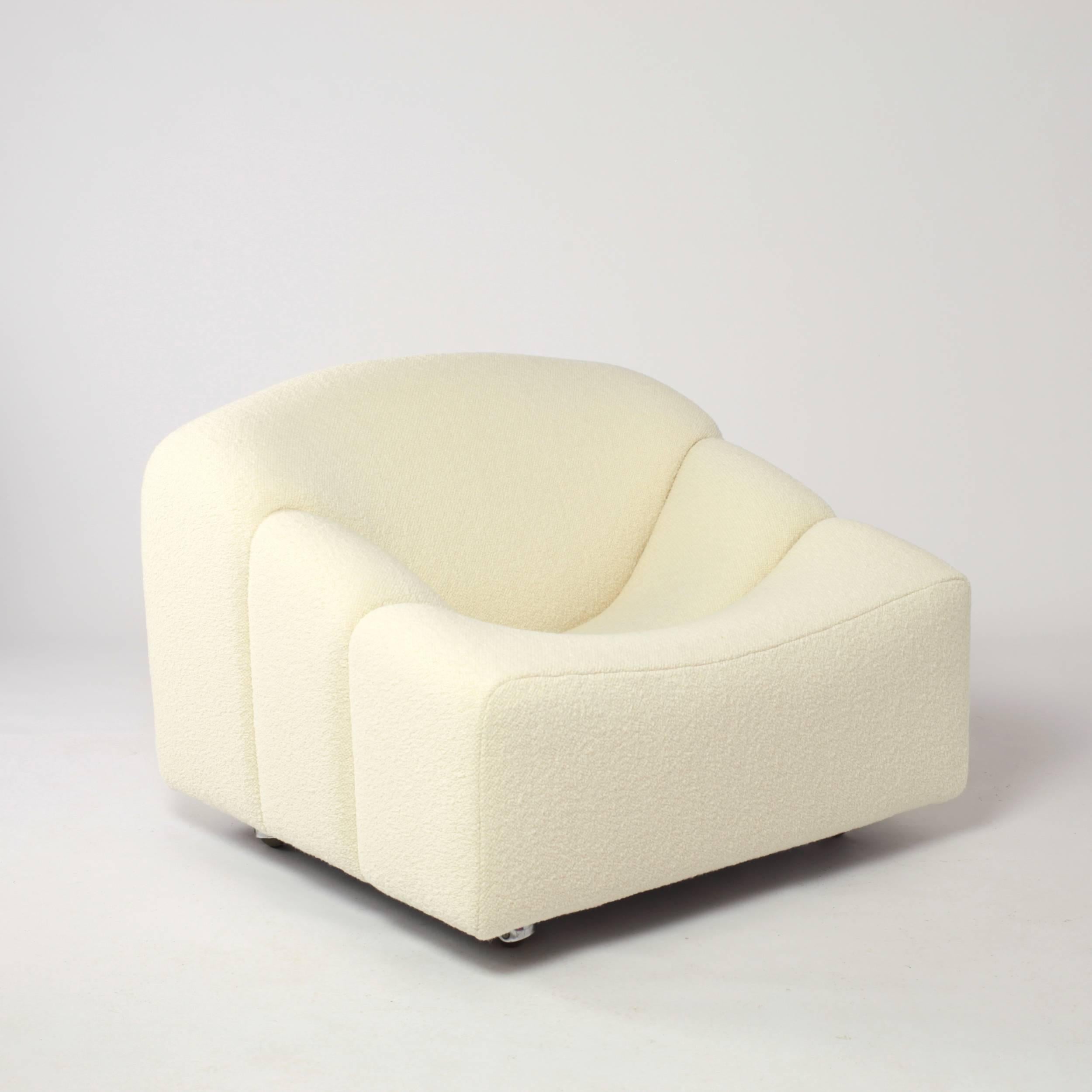 Laine Fauteuil ABCD de Pierre Paulin pour Artifort 1968 Tissu Pierre Frey
