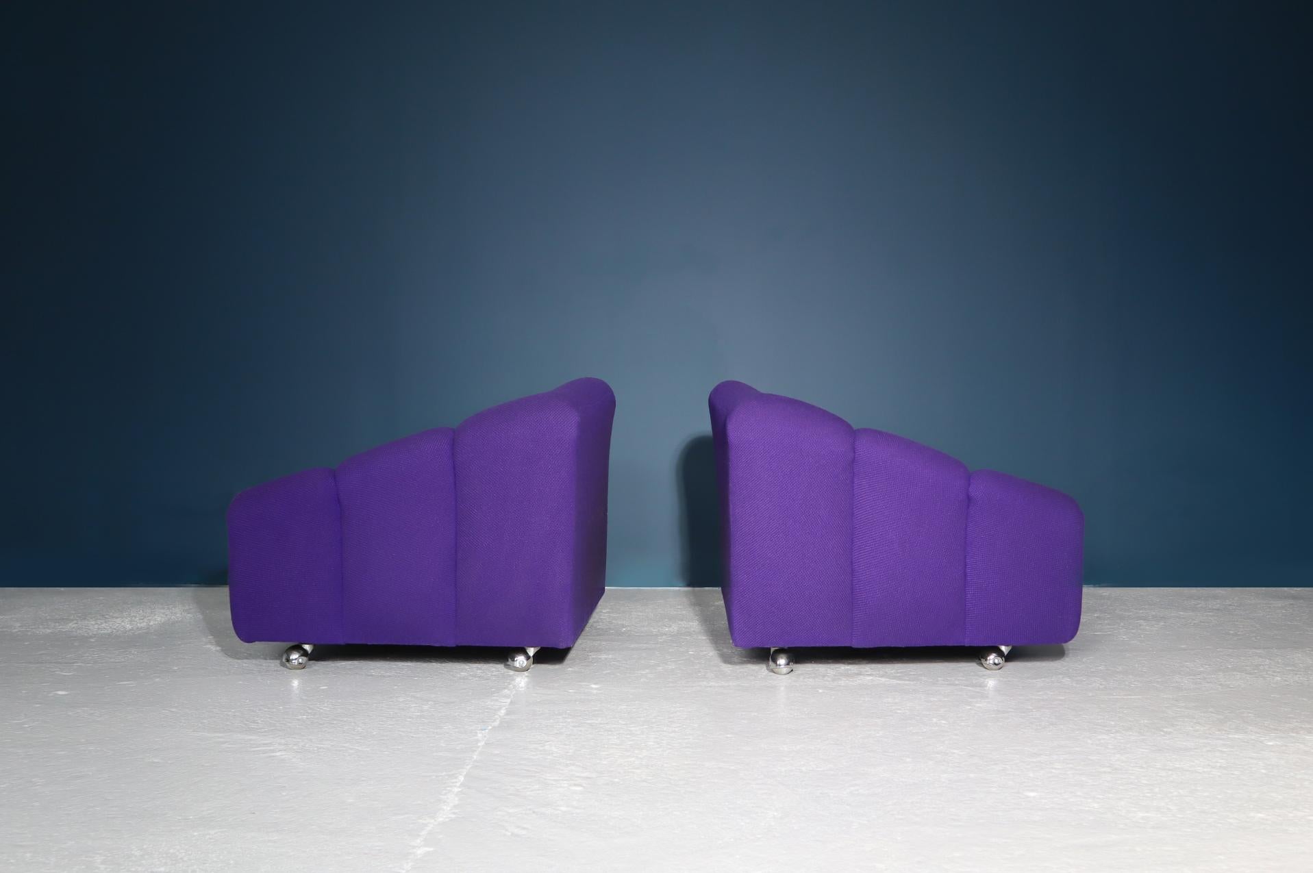 Dutch Pierre Paulin ABCD Set of Two Armchairs for Artifort, 1960 For Sale