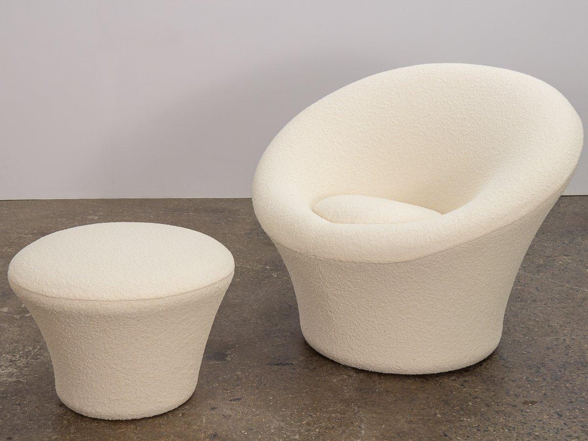 Pierre Paulin Artifort Mushroom Lounge Chairs with Ottoman 3