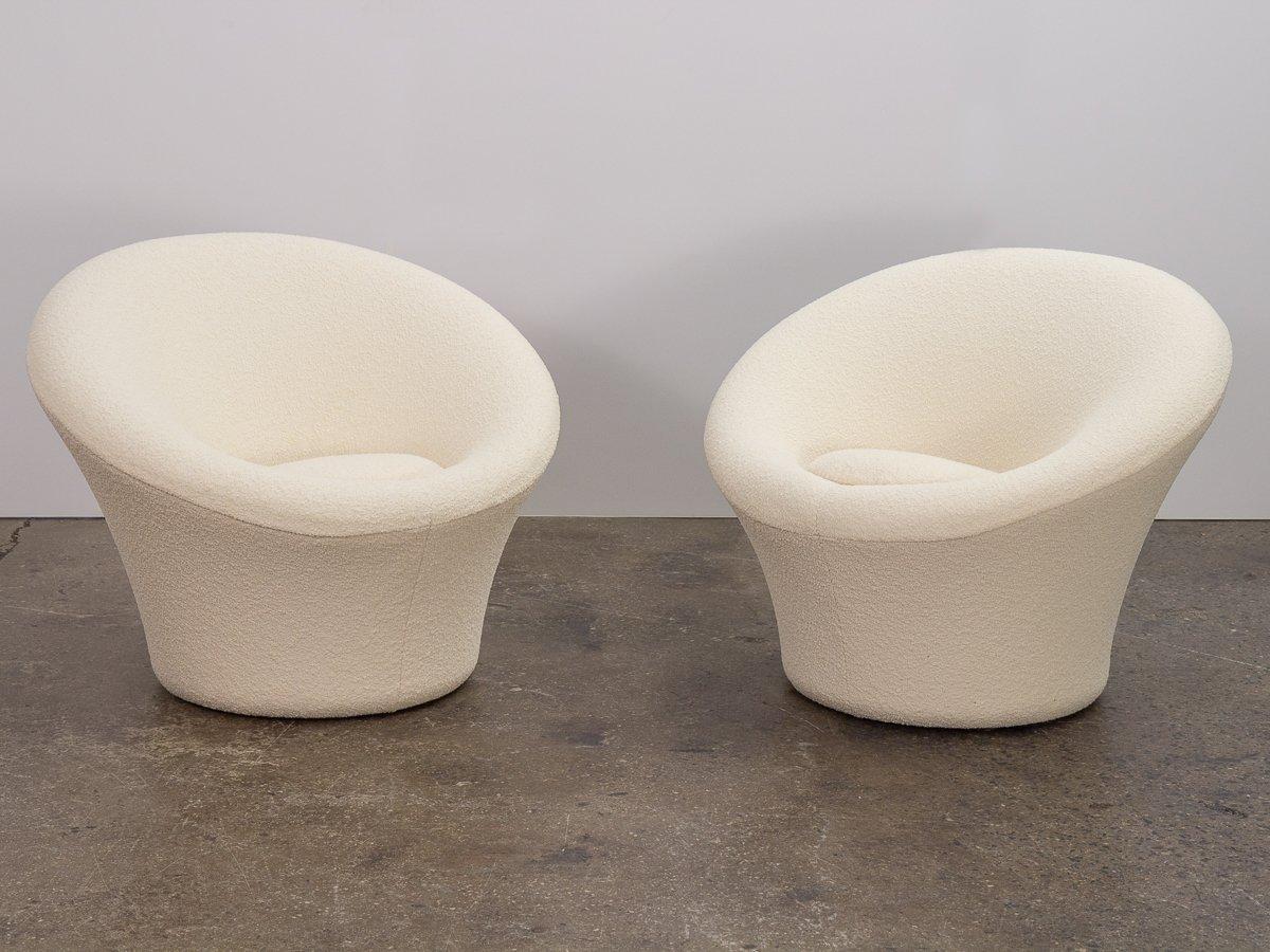 Space Age Pierre Paulin Artifort Mushroom Lounge Chairs with Ottoman