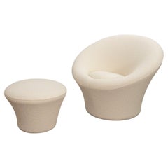 Pierre Paulin Artifort Mushroom Lounge Chairs with Ottoman