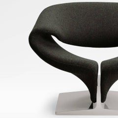 Pierre Paulin Artifort Ribbon Lounge Chair in Kvadrat Tonus Fabric