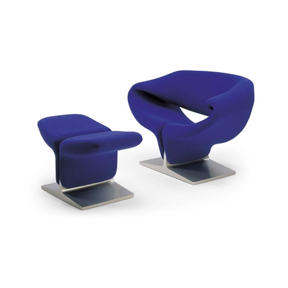 Contemporary Pierre Paulin Artifort Ribbon Lounge Chair in Kvadrat Tonus Fabric For Sale