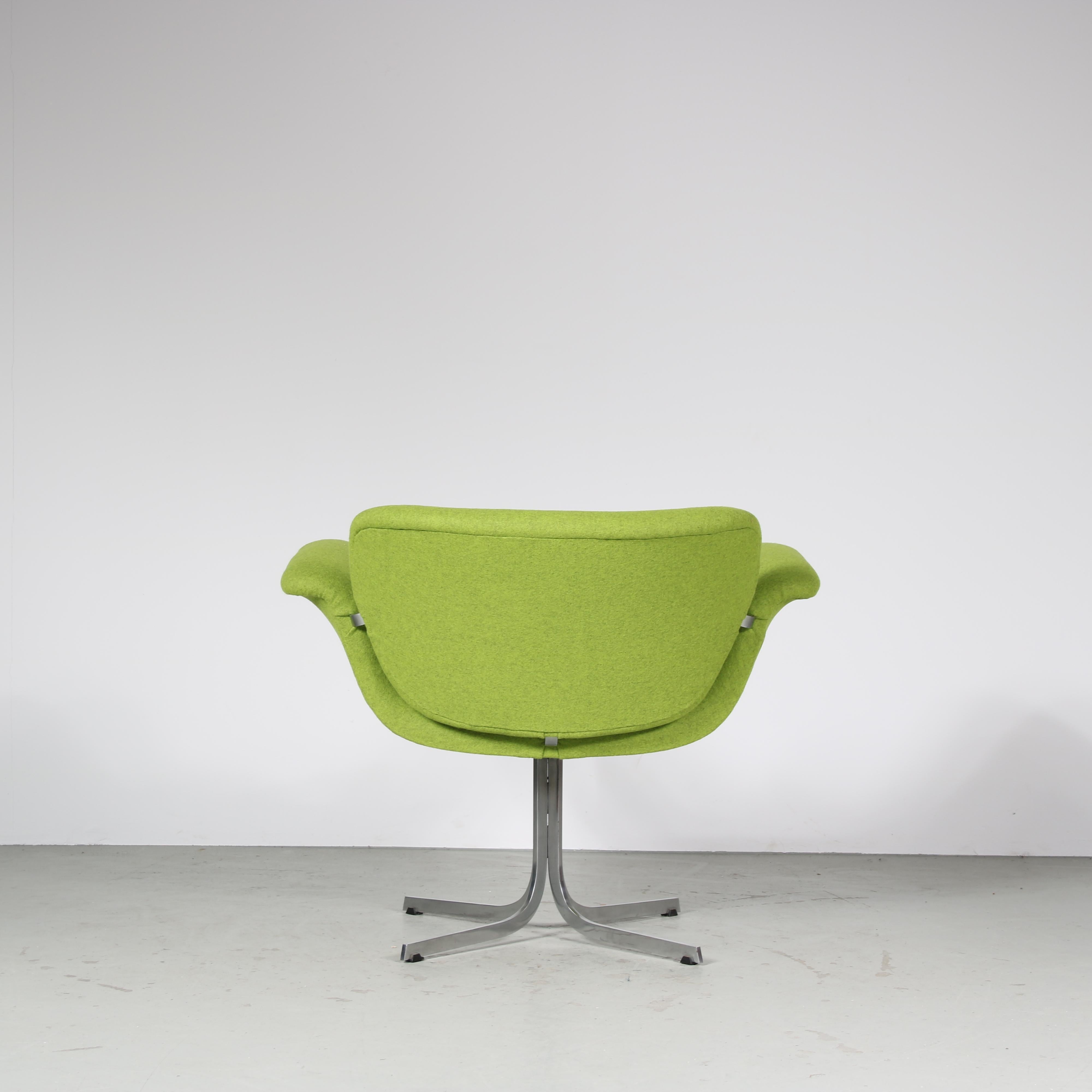 Fabric Pierre Paulin “Big Tulip” Chair for Artifort, Netherlands 1960 For Sale