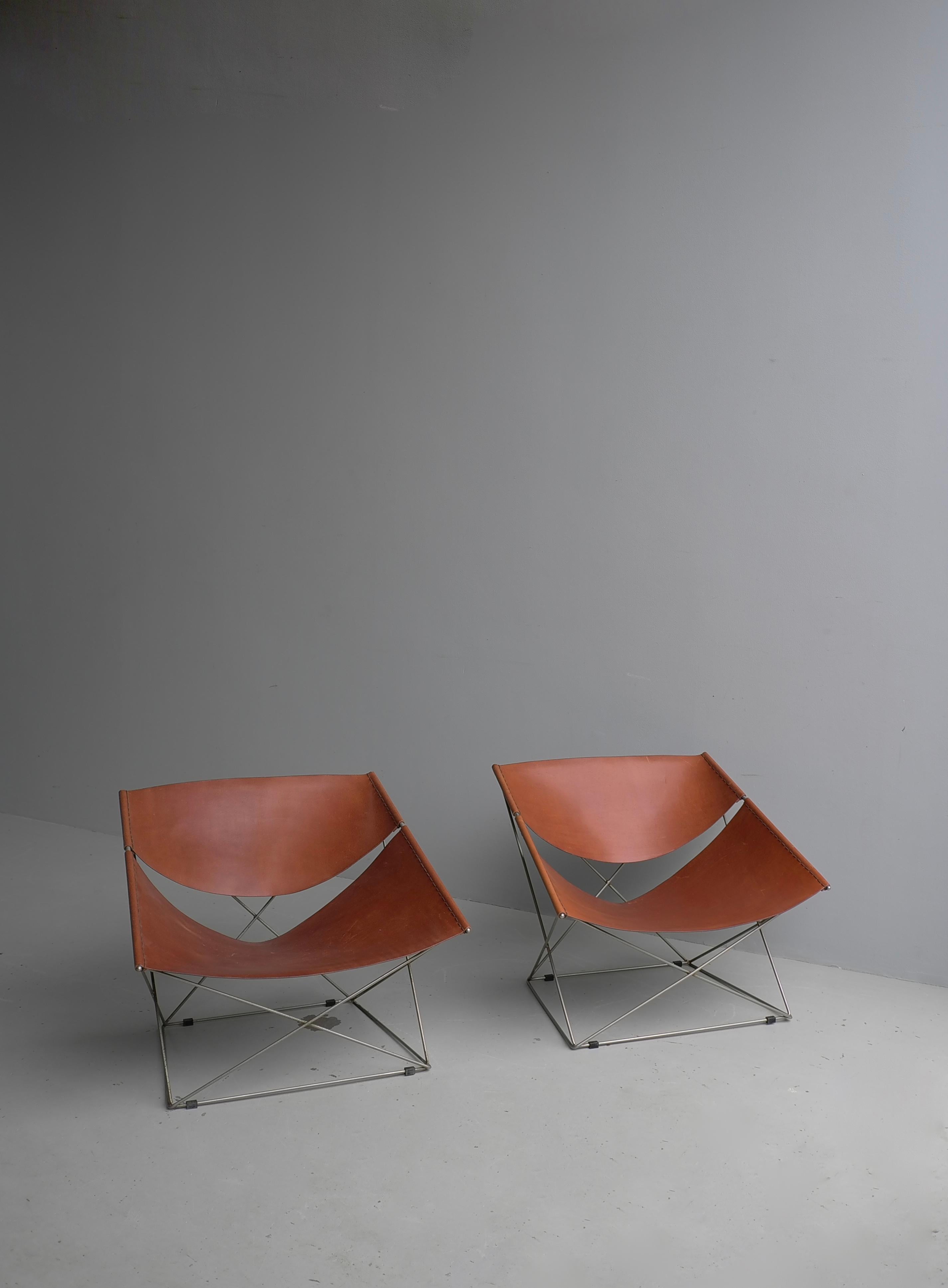 Pierre Paulin Butterfly Lounge Chairs Modell F675, Artifort Niederlande 1963 im Angebot 5