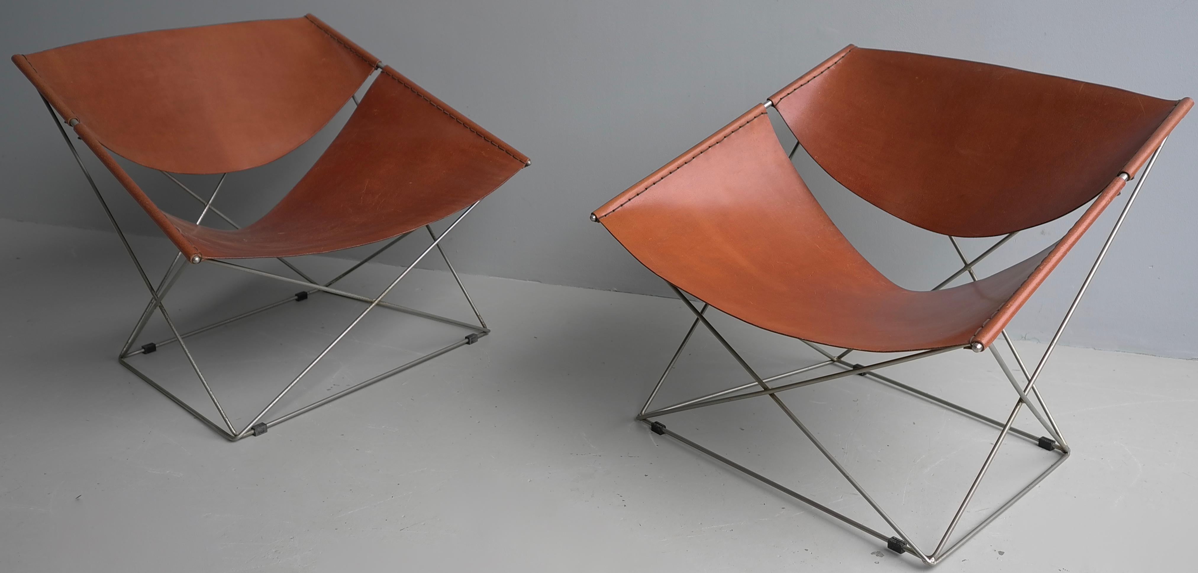 Pierre Paulin Butterfly Lounge Chairs Modell F675, Artifort Niederlande 1963 im Angebot 6