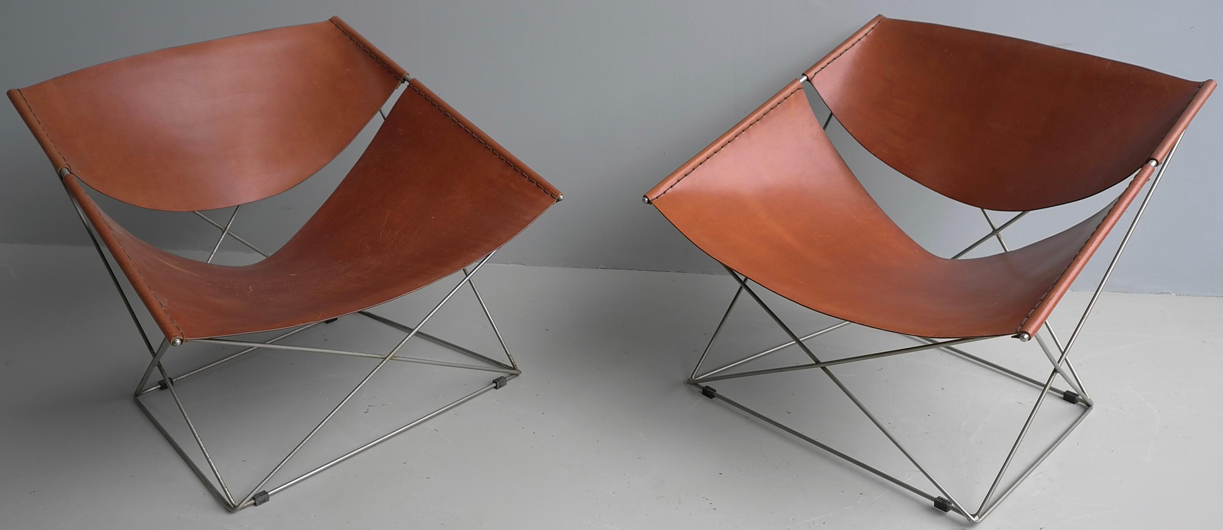 Pierre Paulin Butterfly Lounge Chairs Modell F675, Artifort Niederlande 1963 (Moderne der Mitte des Jahrhunderts) im Angebot