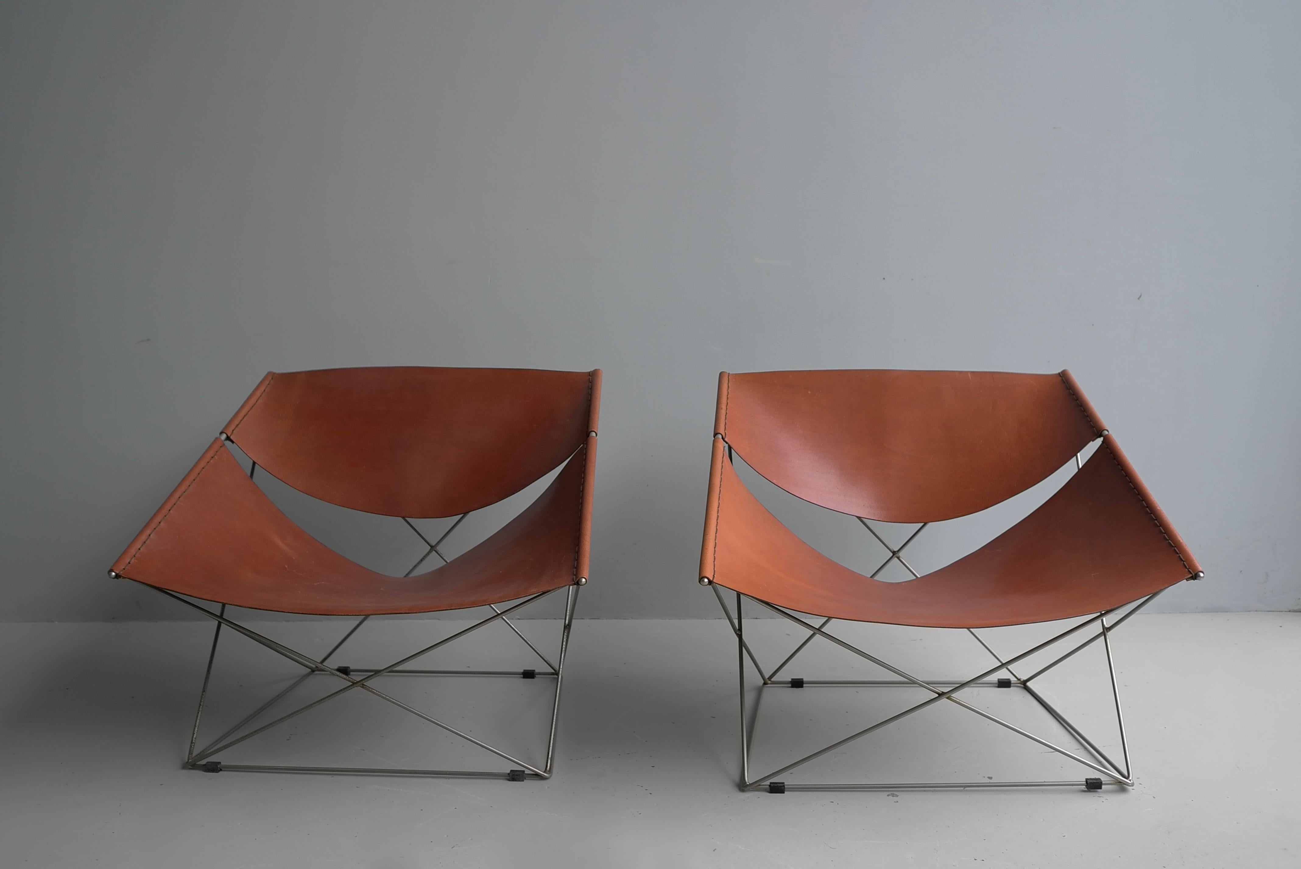 Pierre Paulin Butterfly Lounge Chairs Modell F675, Artifort Niederlande 1963 (Niederländisch) im Angebot