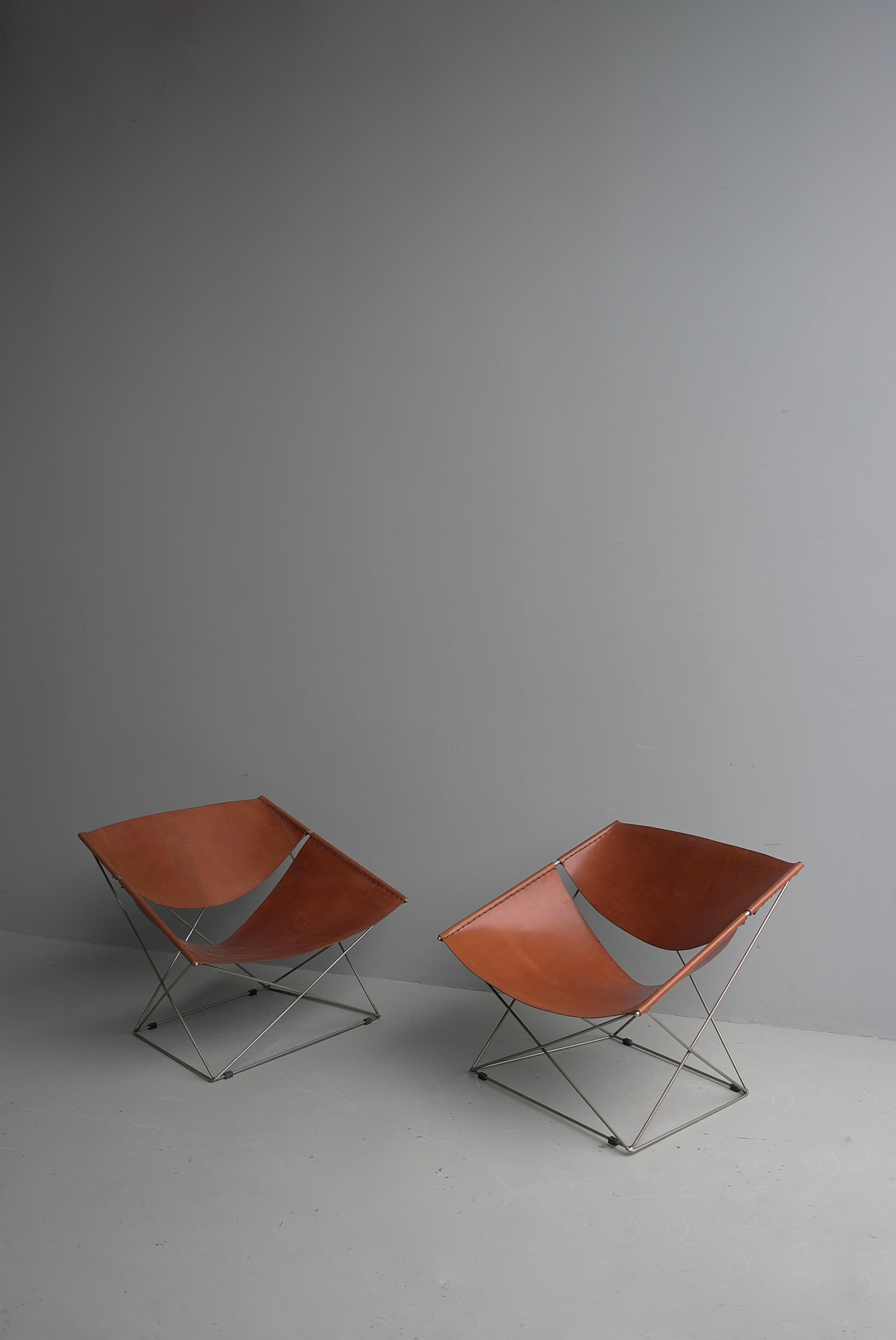 Pierre Paulin Butterfly Lounge Chairs Modell F675, Artifort Niederlande 1963 (Mitte des 20. Jahrhunderts) im Angebot
