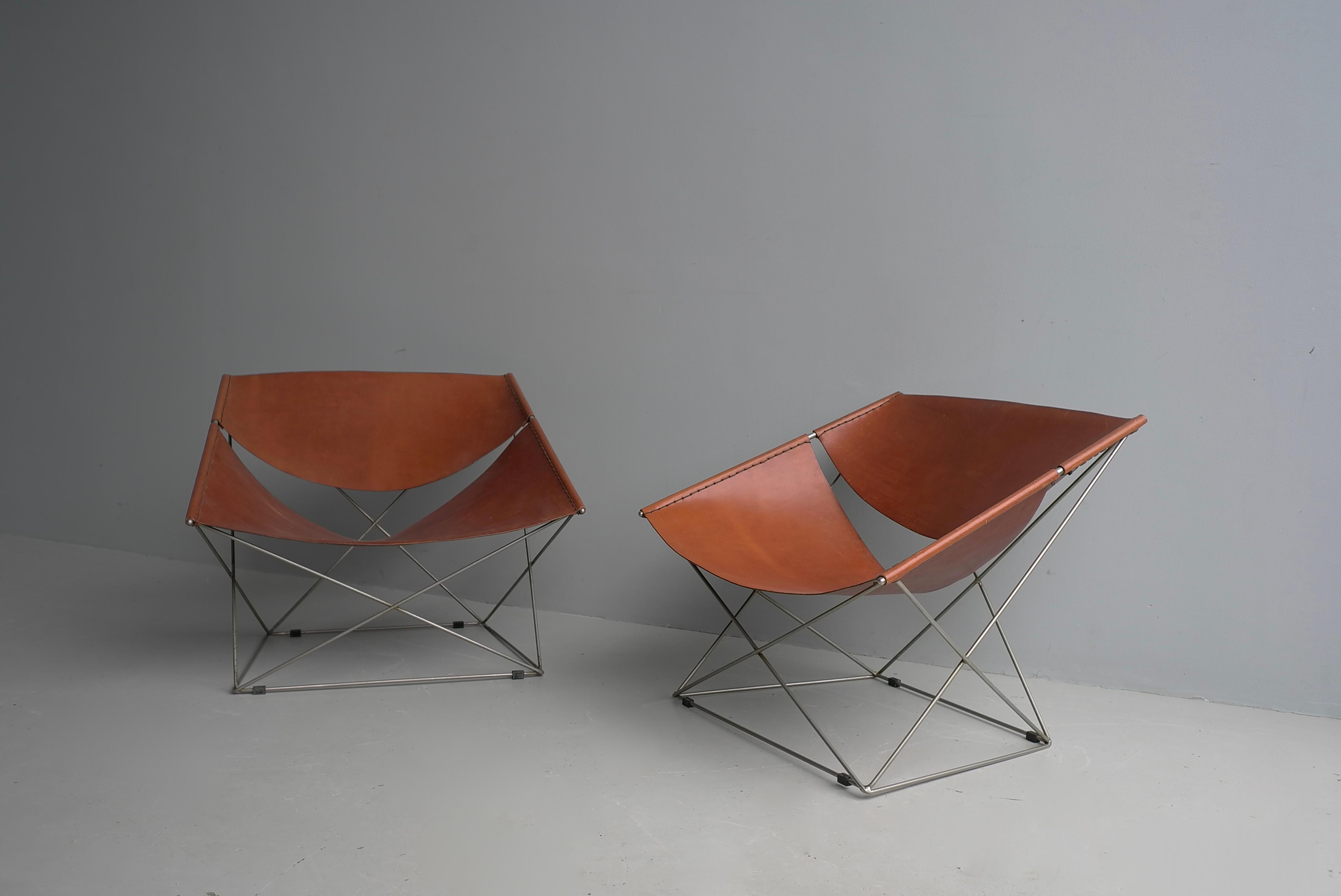 Pierre Paulin Butterfly Lounge Chairs Modell F675, Artifort Niederlande 1963 im Angebot 2