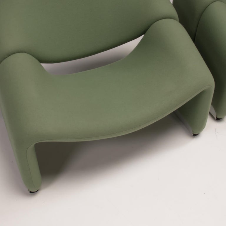Pierre Paulin by Artifort Pale Green Fabric F598 Groovy Chair, Set of Two 9