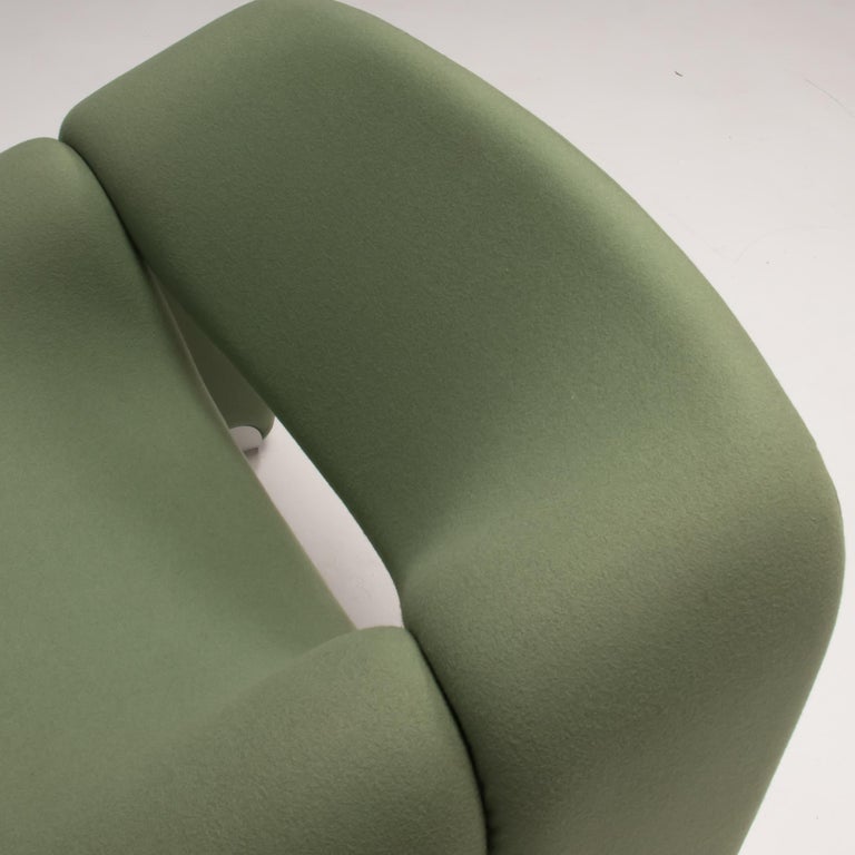 Pierre Paulin by Artifort Pale Green Fabric F598 Groovy Chair, Set of Two 2