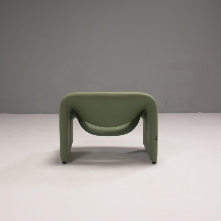 Dutch Pierre Paulin by Artifort Pale Green Fabric F598 Groovy Chairs