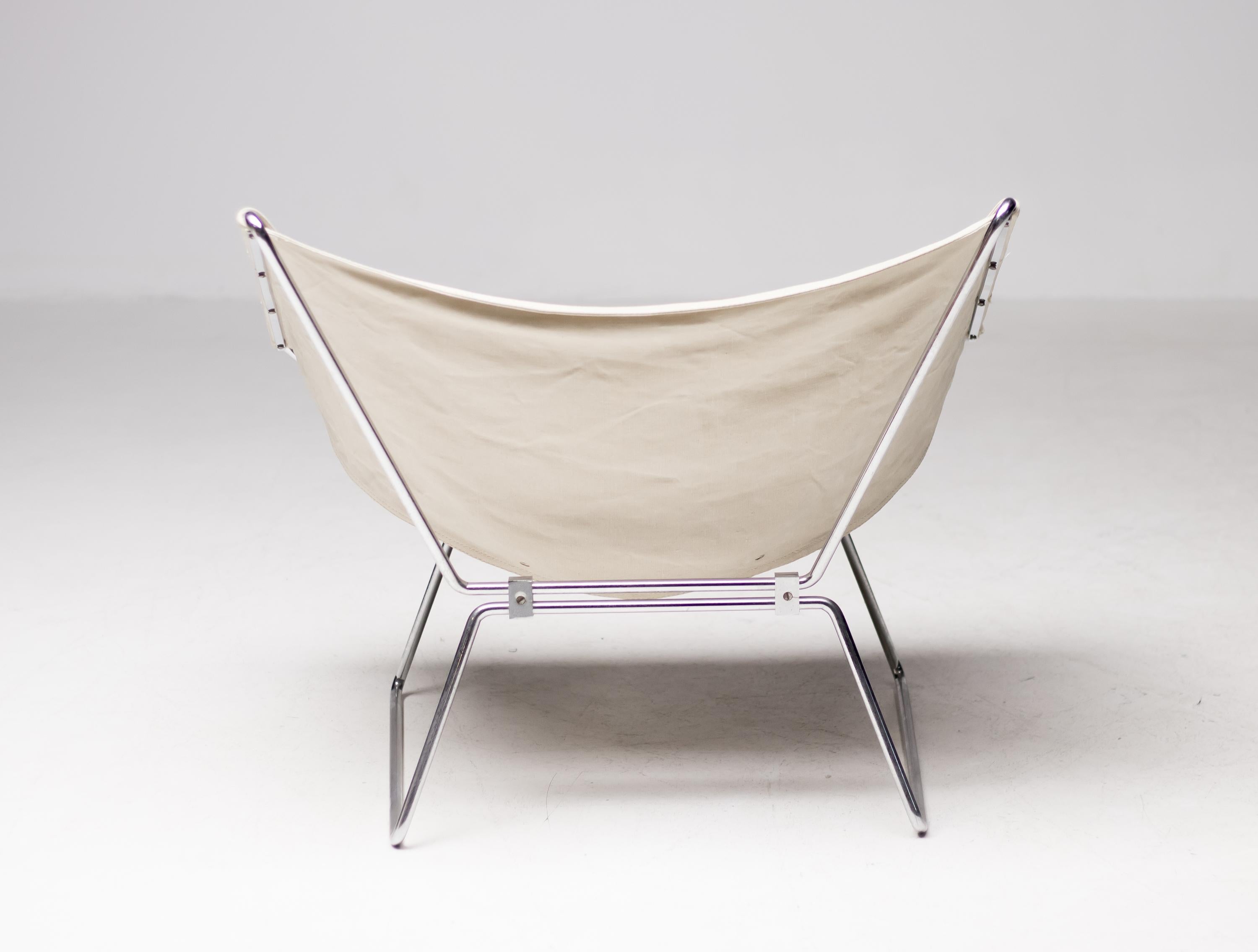 Steel Pierre Paulin Canvas Lounge Chair for AP Originals, 1954