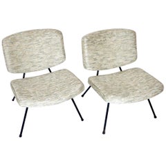 Pierre Paulin CM190 Pair of Slipper Lounge Chairs for Thonet