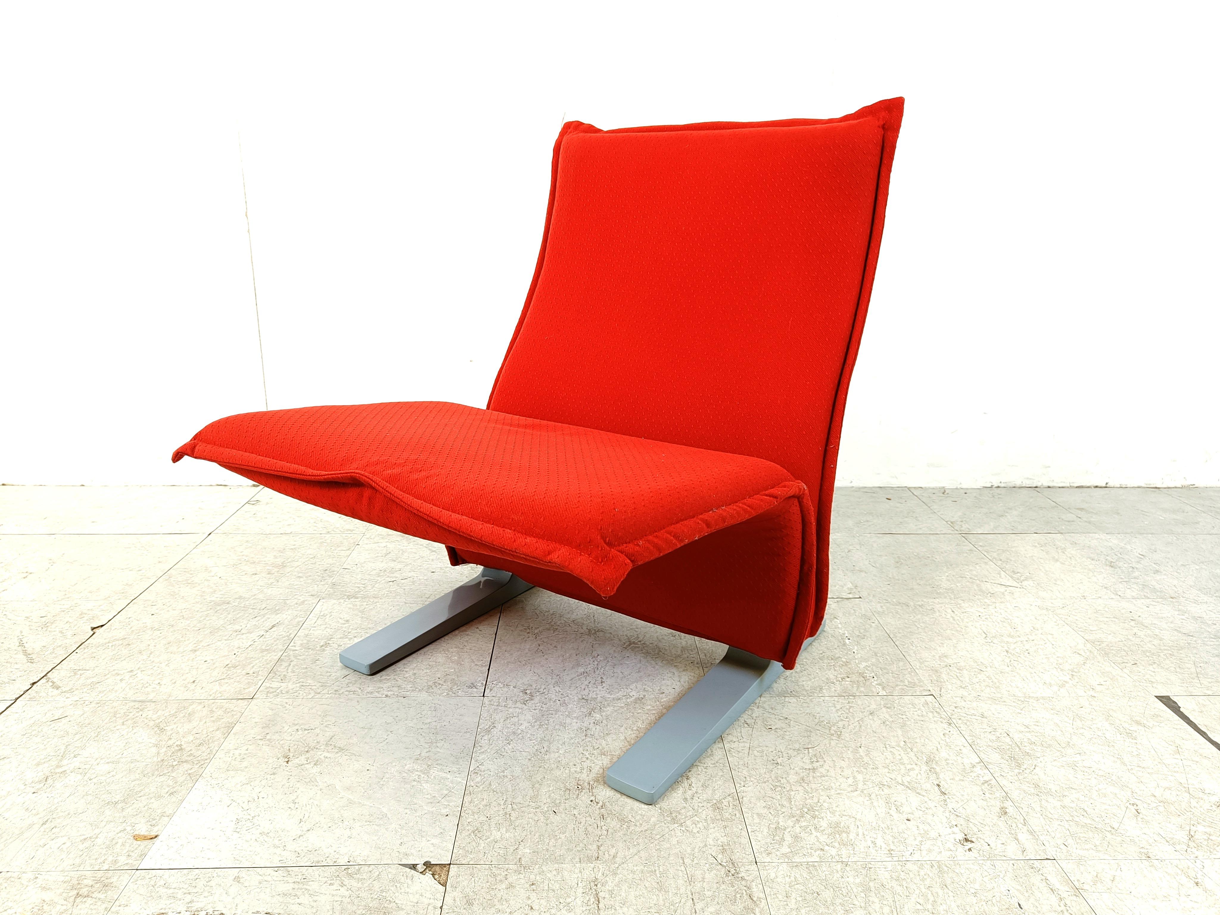 Mid-Century Modern Pierre Paulin Concorde F784 chair, 1970s For Sale