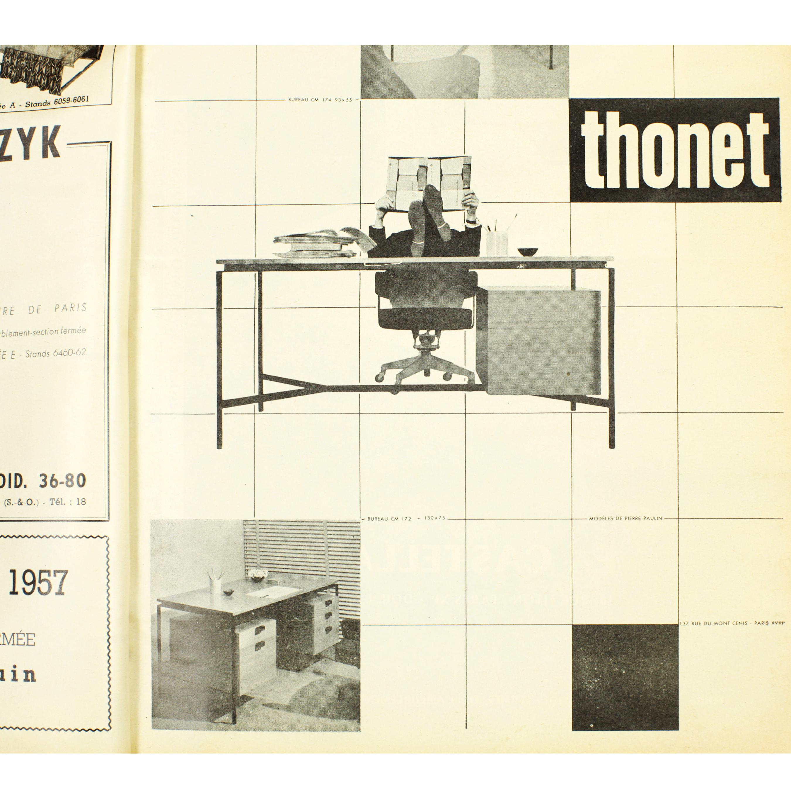 Pierre Paulin Desk CM 172 for Thonet, France, 1960s 10
