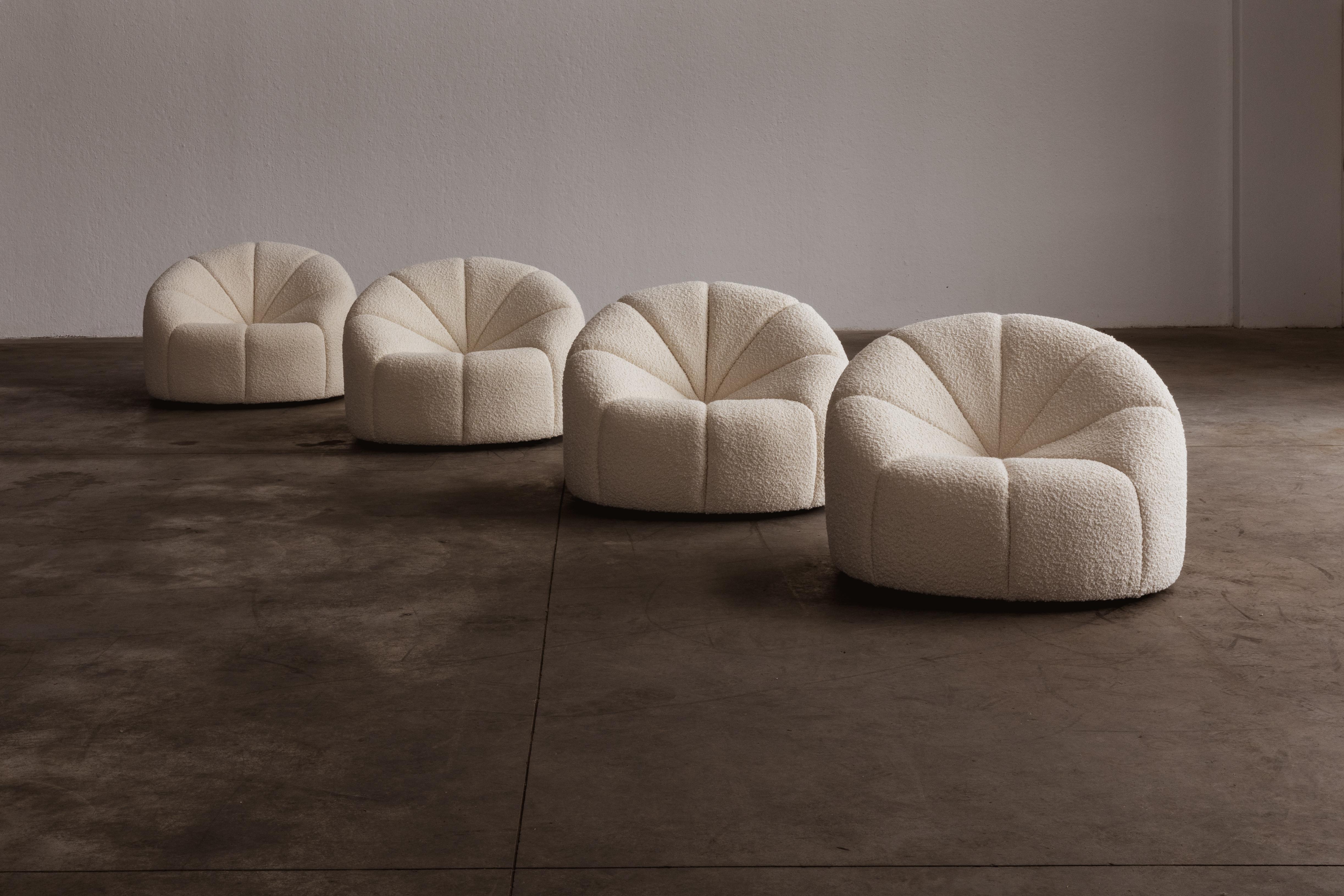 Pierre Paulin “Elysée” Chairs, 1972, Set of 4 4