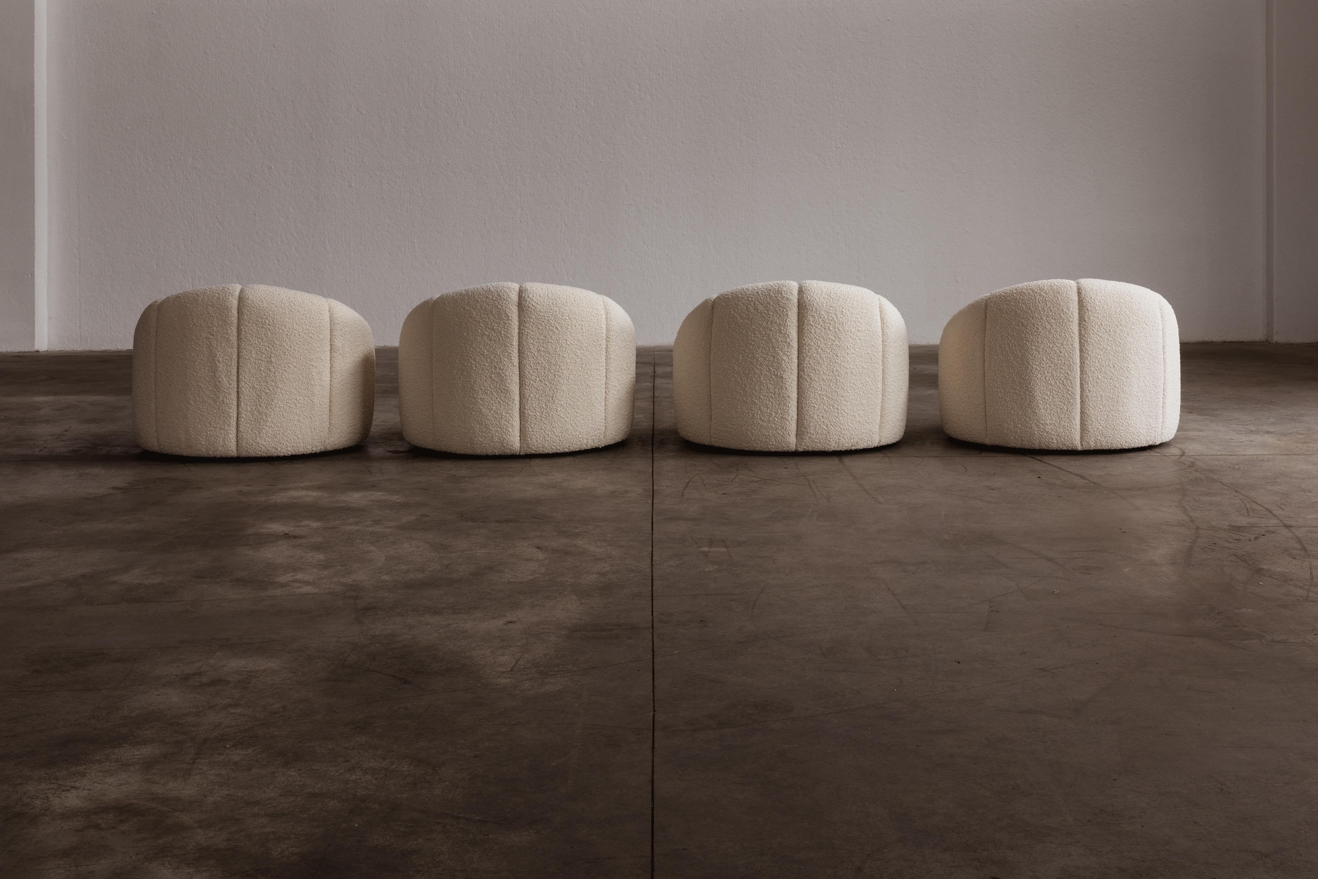 Pierre Paulin “Elysée” Chairs, 1972, Set of 4 6