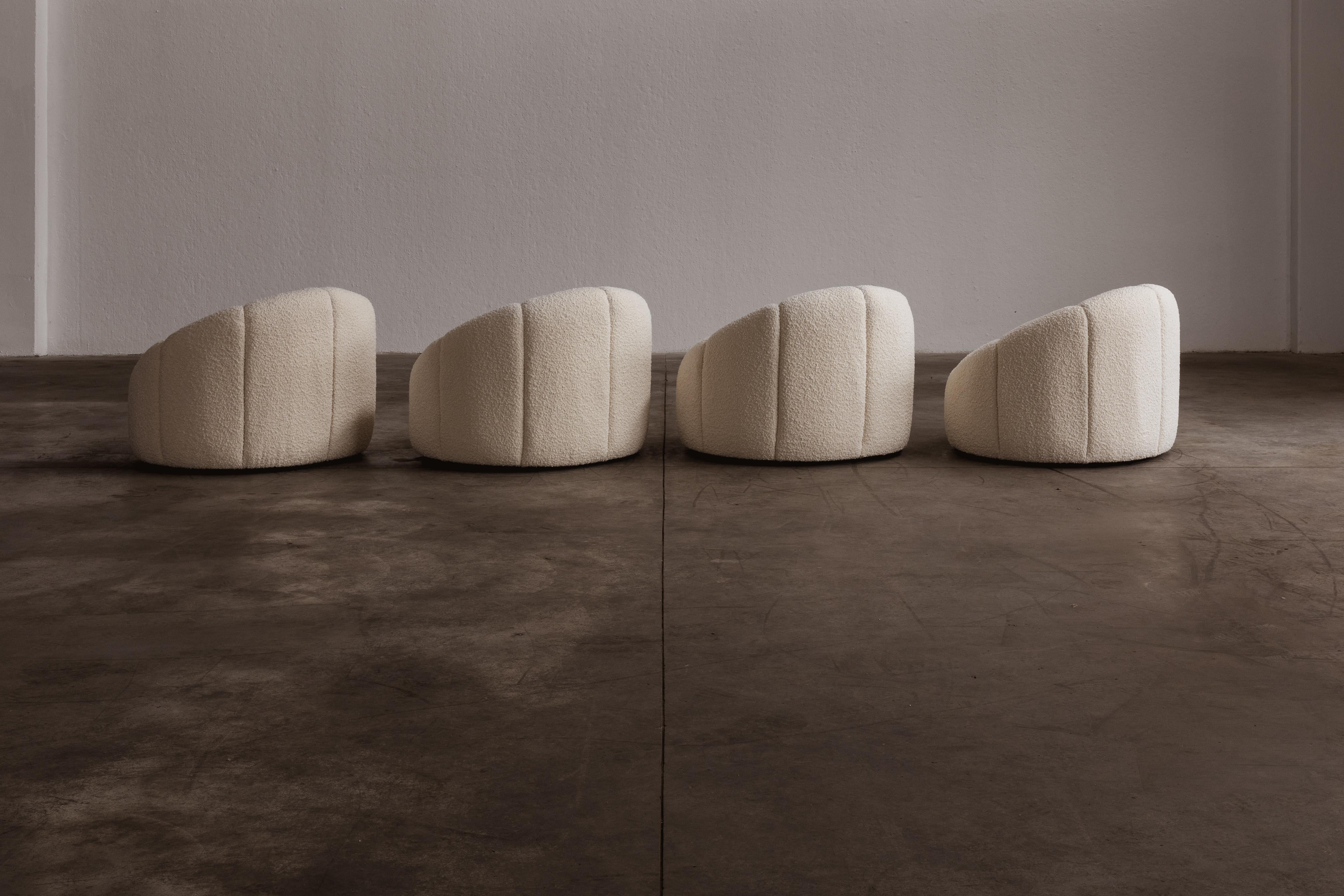 Pierre Paulin “Elysée” Chairs, 1972, Set of 4 7