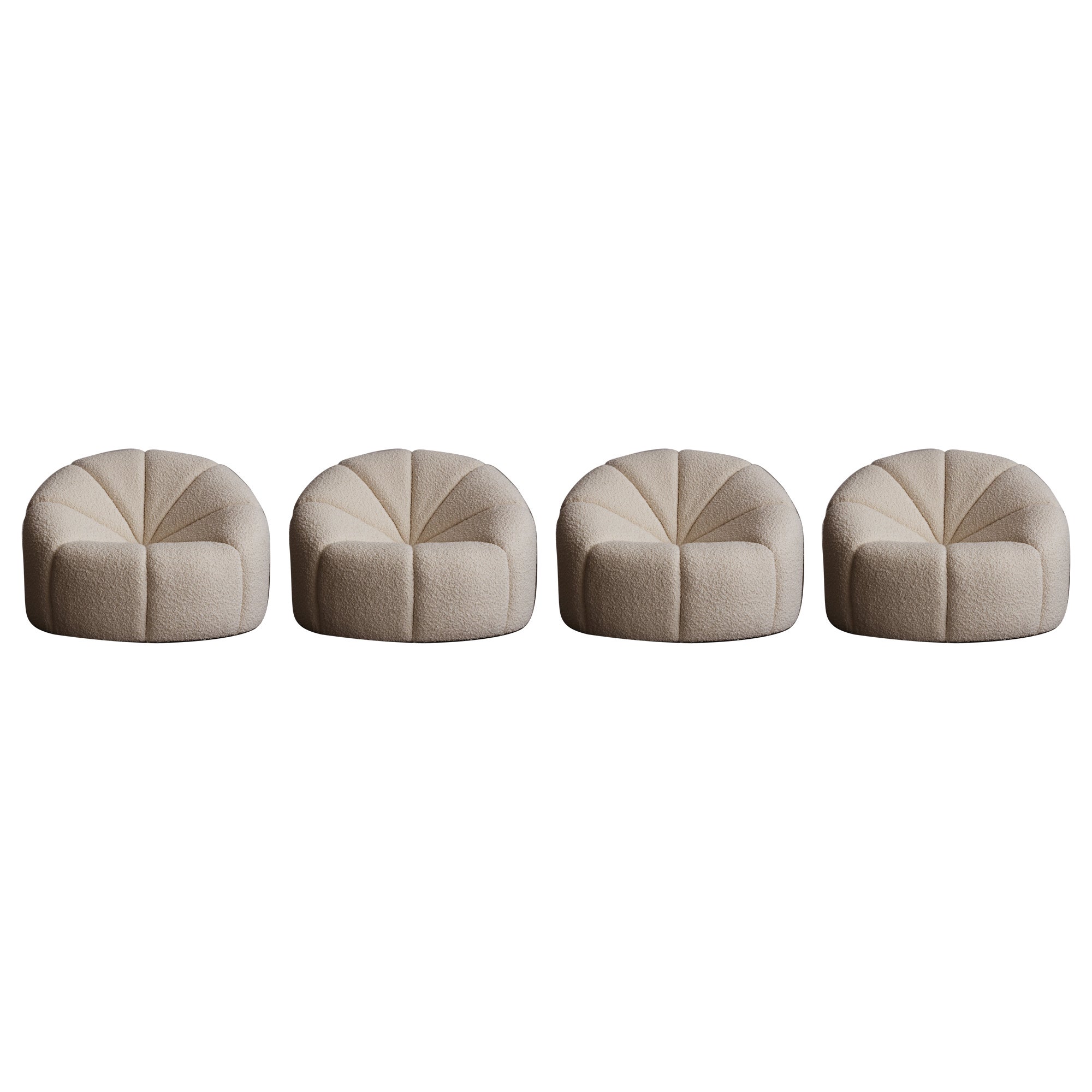 Pierre Paulin “Elysée” Chairs, 1972, Set of 4