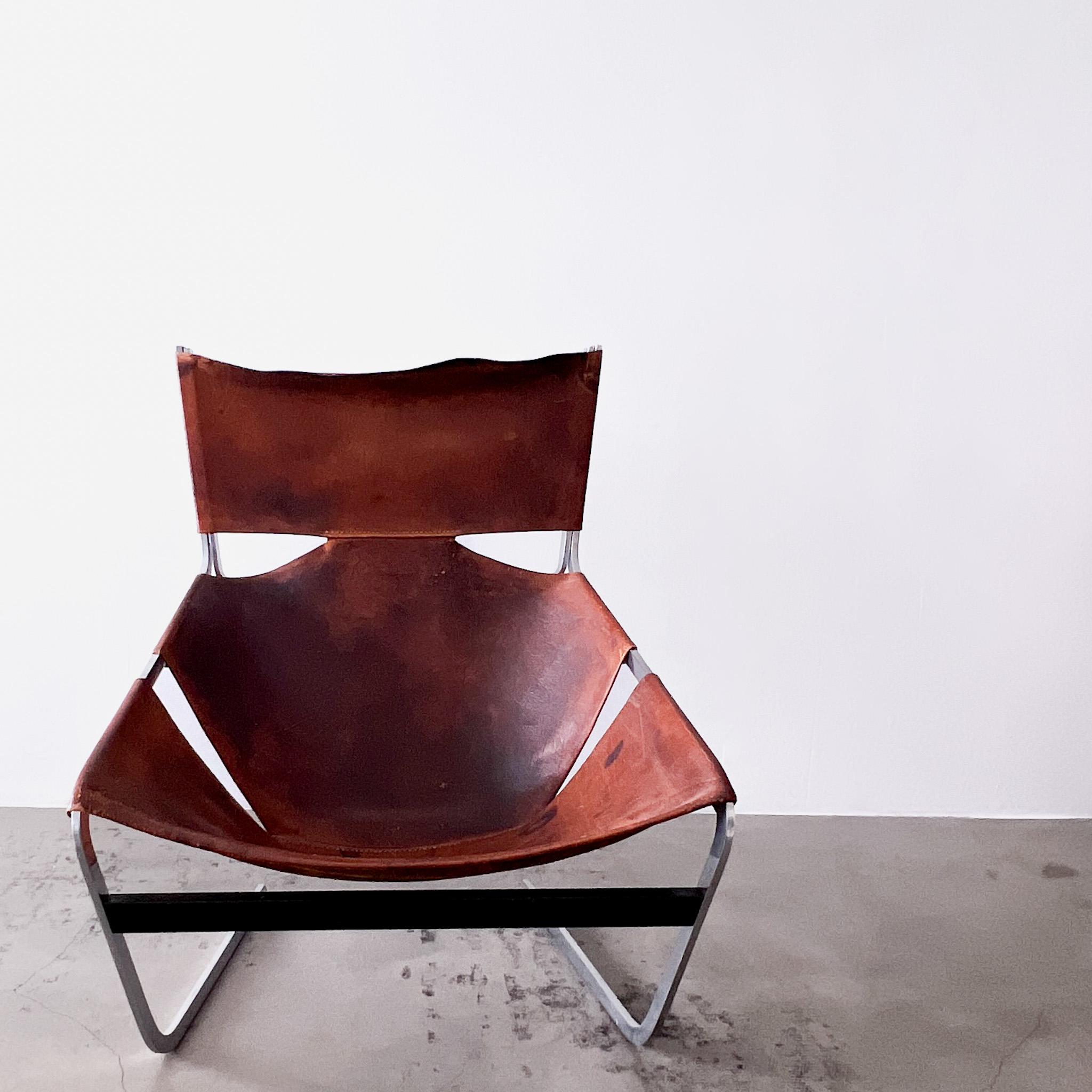 Canvas Pierre Paulin F444 lounge chair Artifort 1963, 1st edition For Sale