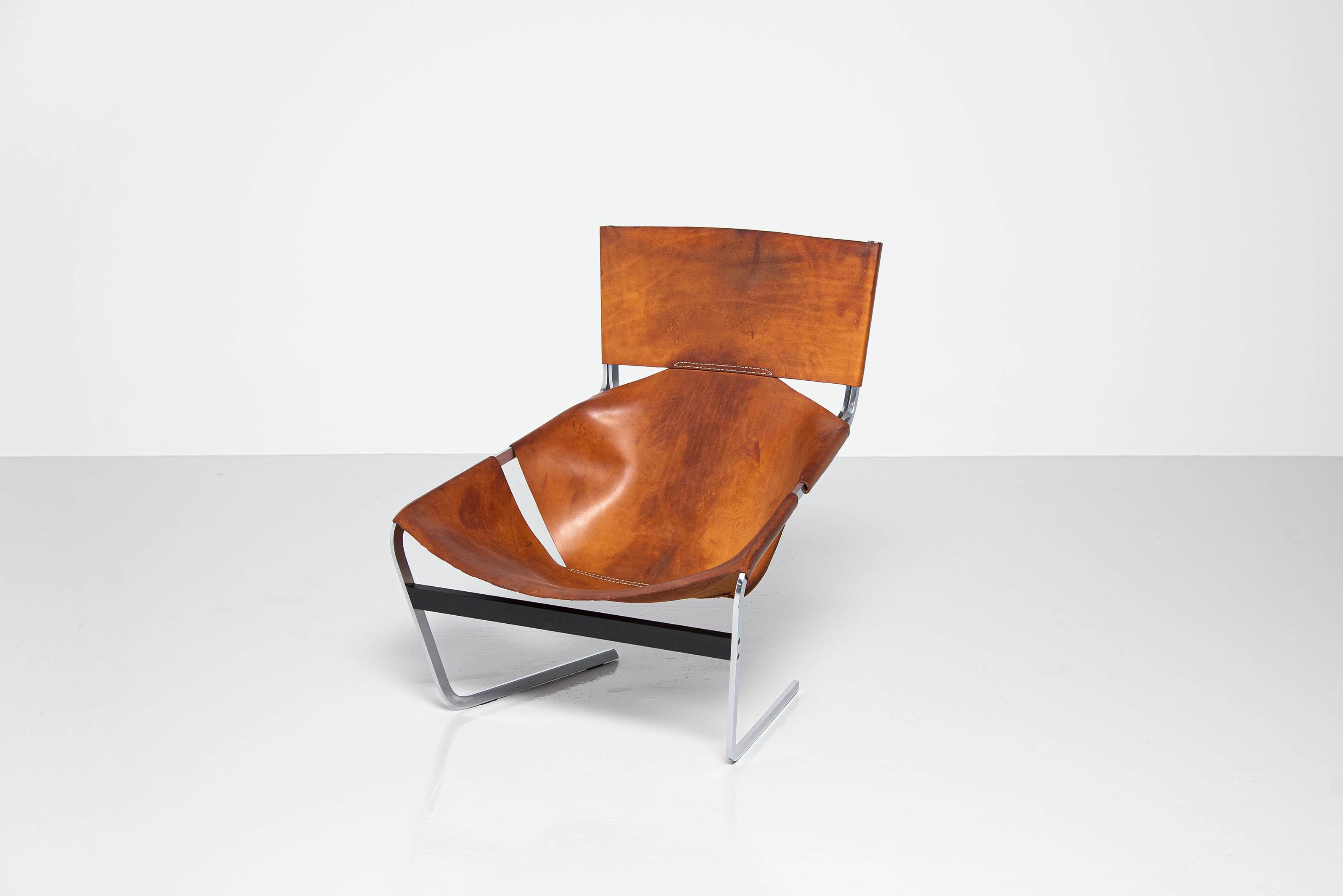 Dutch Pierre Paulin F444 Lounge Chair Natural Artifort, 1963