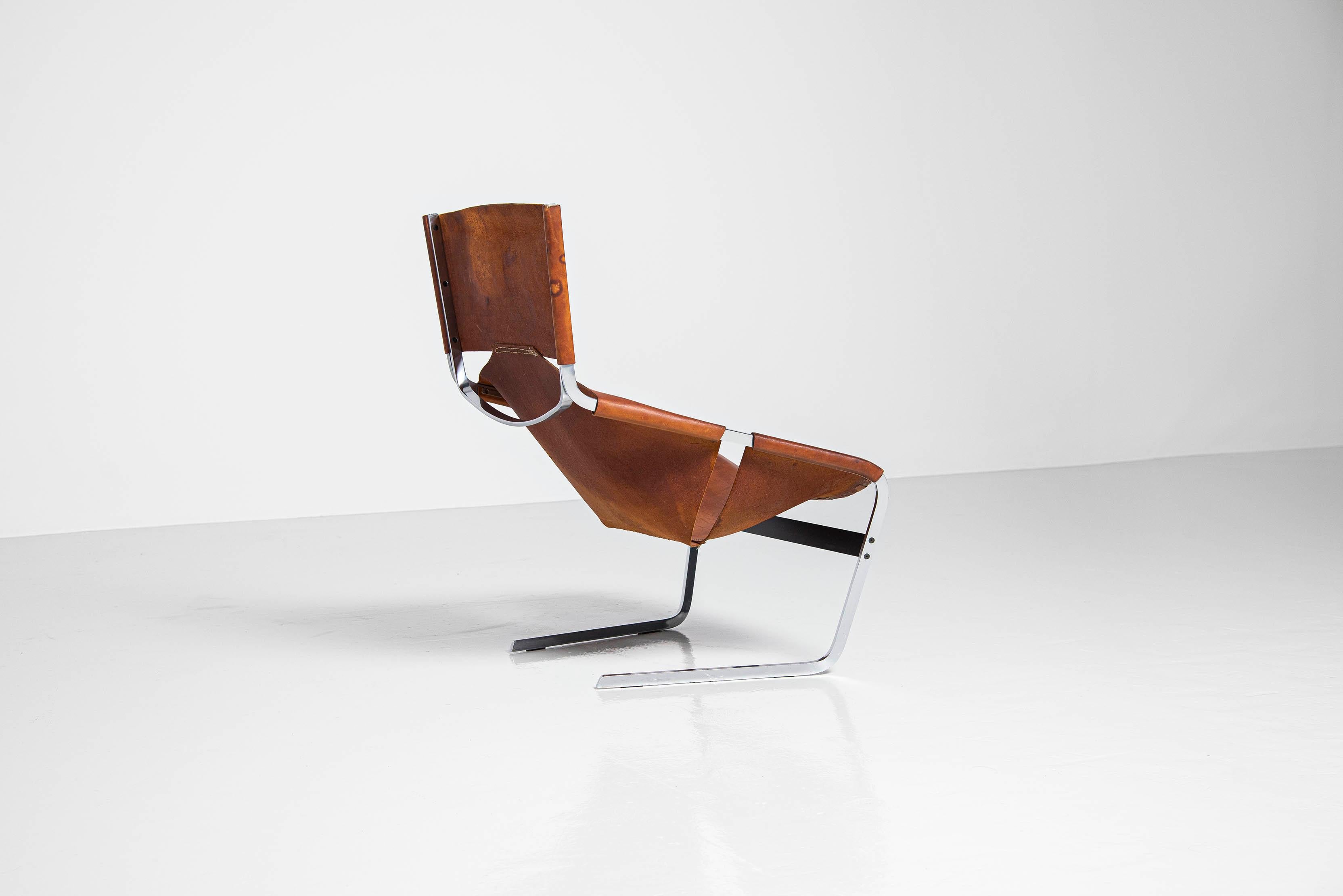 Pierre Paulin F444 Lounge Chair Natural Artifort, 1963 In Good Condition In Roosendaal, Noord Brabant
