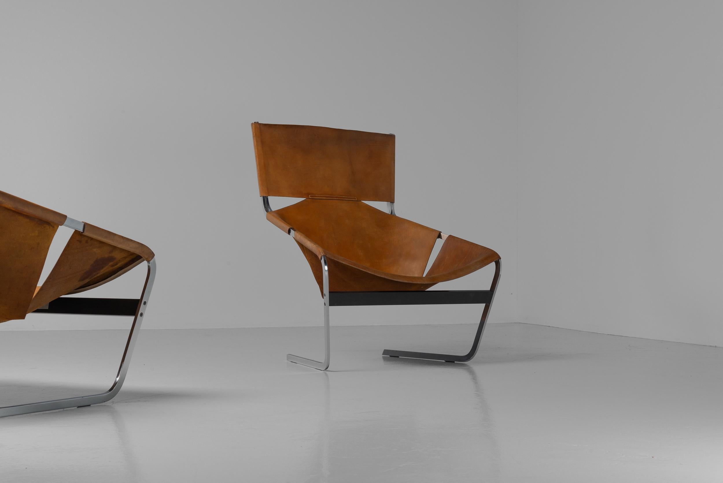 Pierre Paulin F444 lounge chairs pair Artifort 1963 For Sale 2