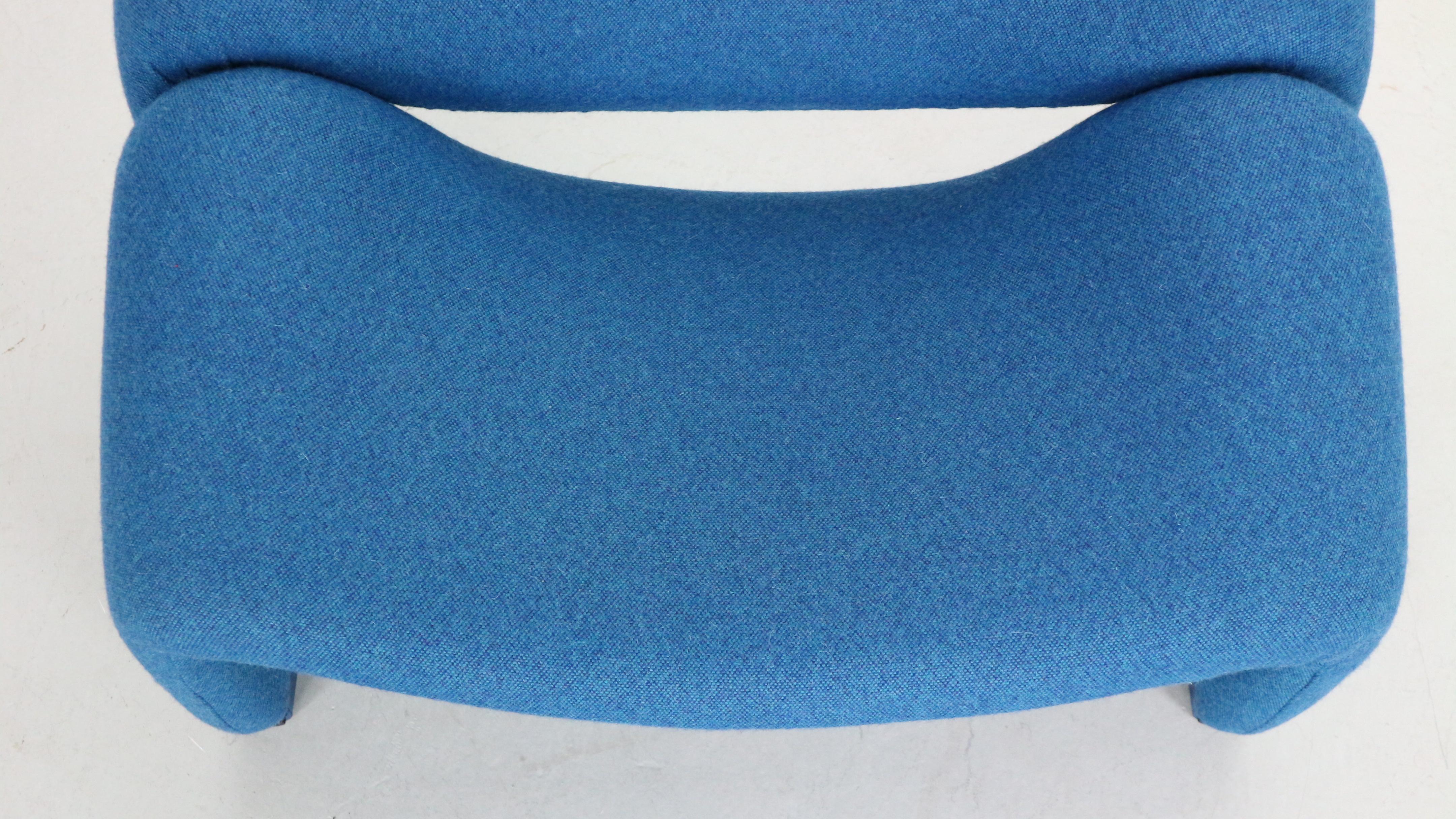 Fauteuil Groovy de Pierre Paulin F598 pour Artifort, nouveau tissu d'ameublement, 1972, Pays-Bas 4