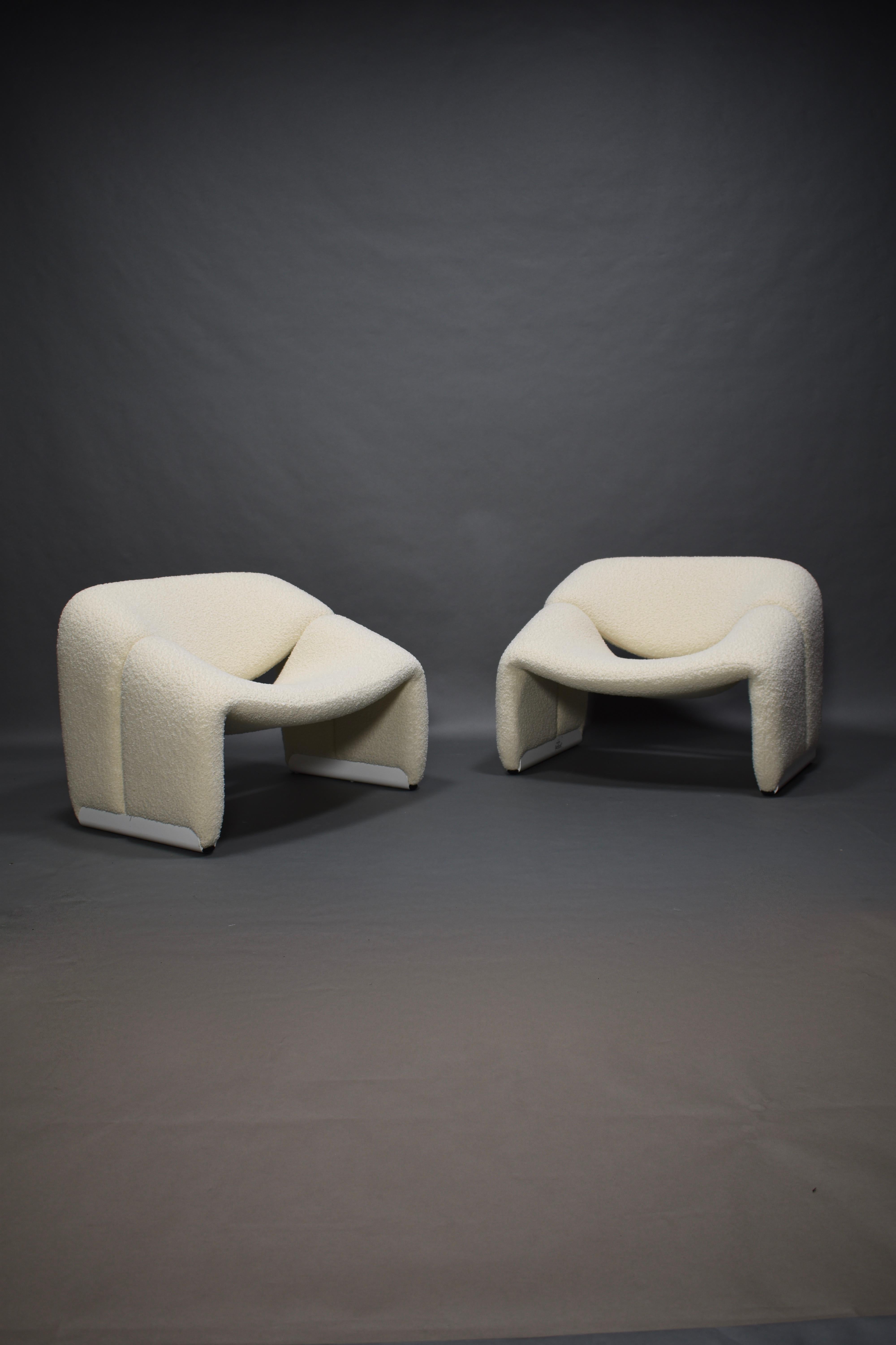 Pierre Paulin f598 Groovy Armchair for Artifort New Upholstery, Netherlands 1972 3
