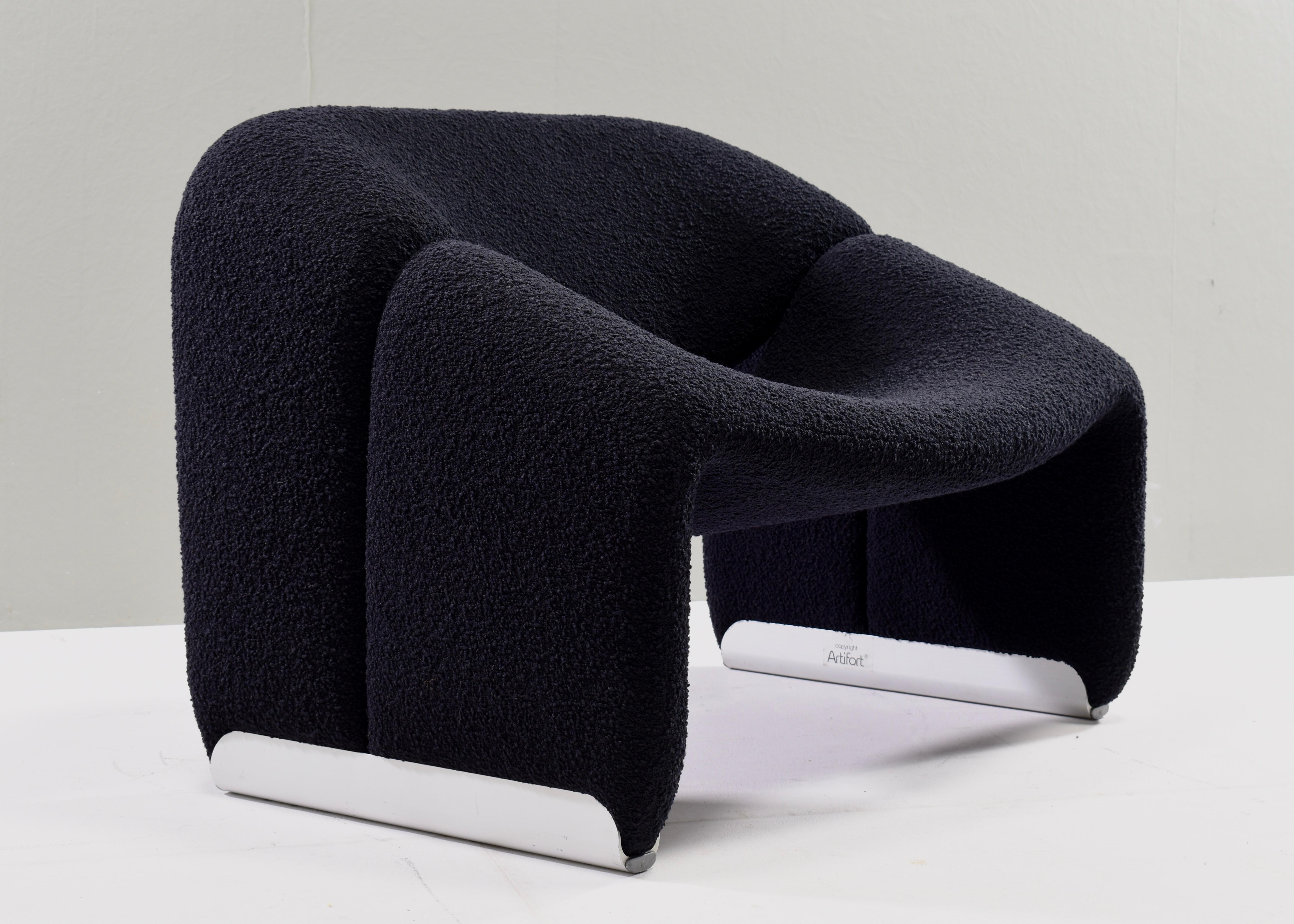 Late 20th Century Pierre Paulin F598 Groovy Armchair for Artifort New Upholstery Netherlands, 1972