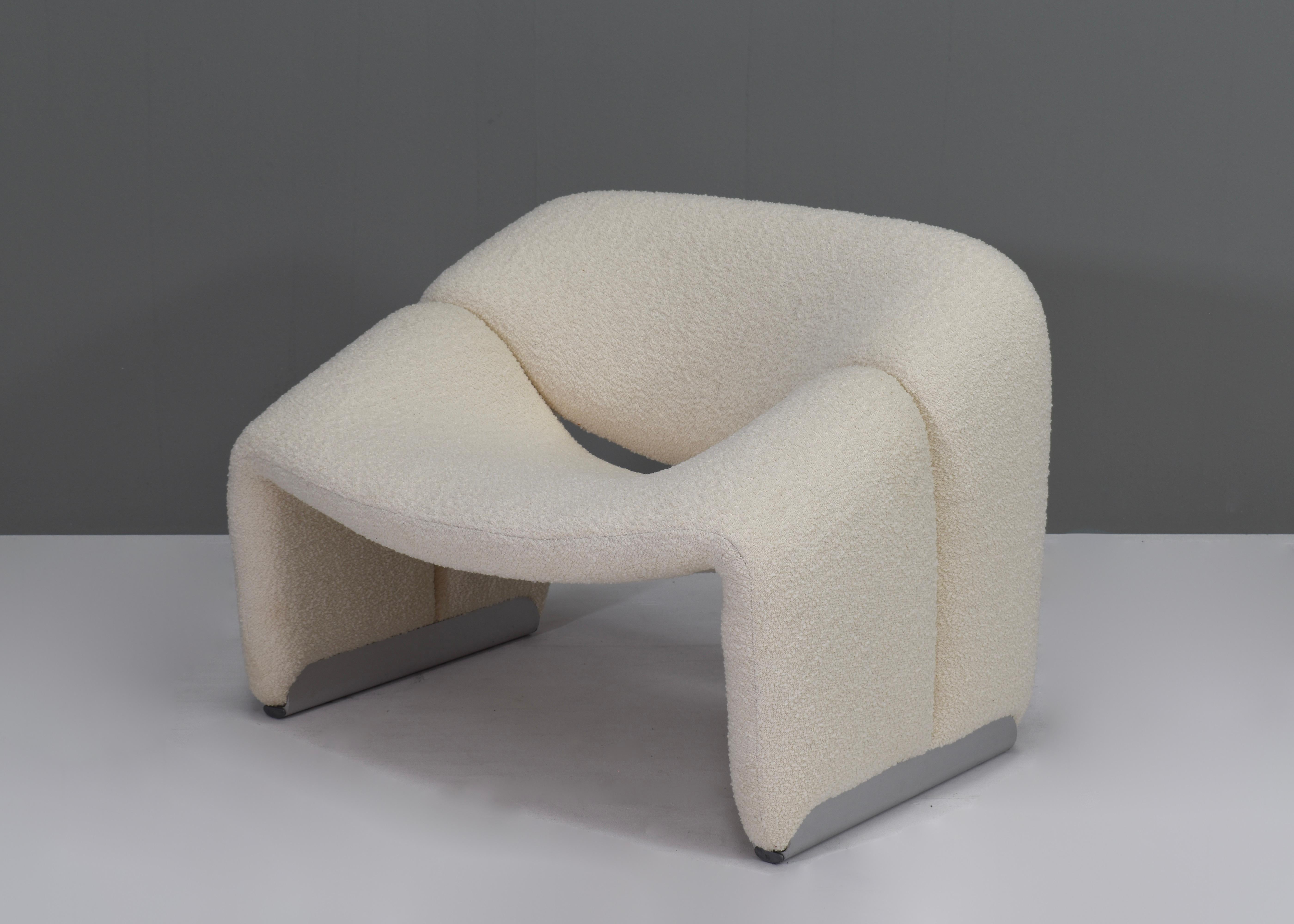 Dutch Pierre Paulin F598 Groovy Armchair for Artifort New Upholstery Netherlands, 1972 For Sale