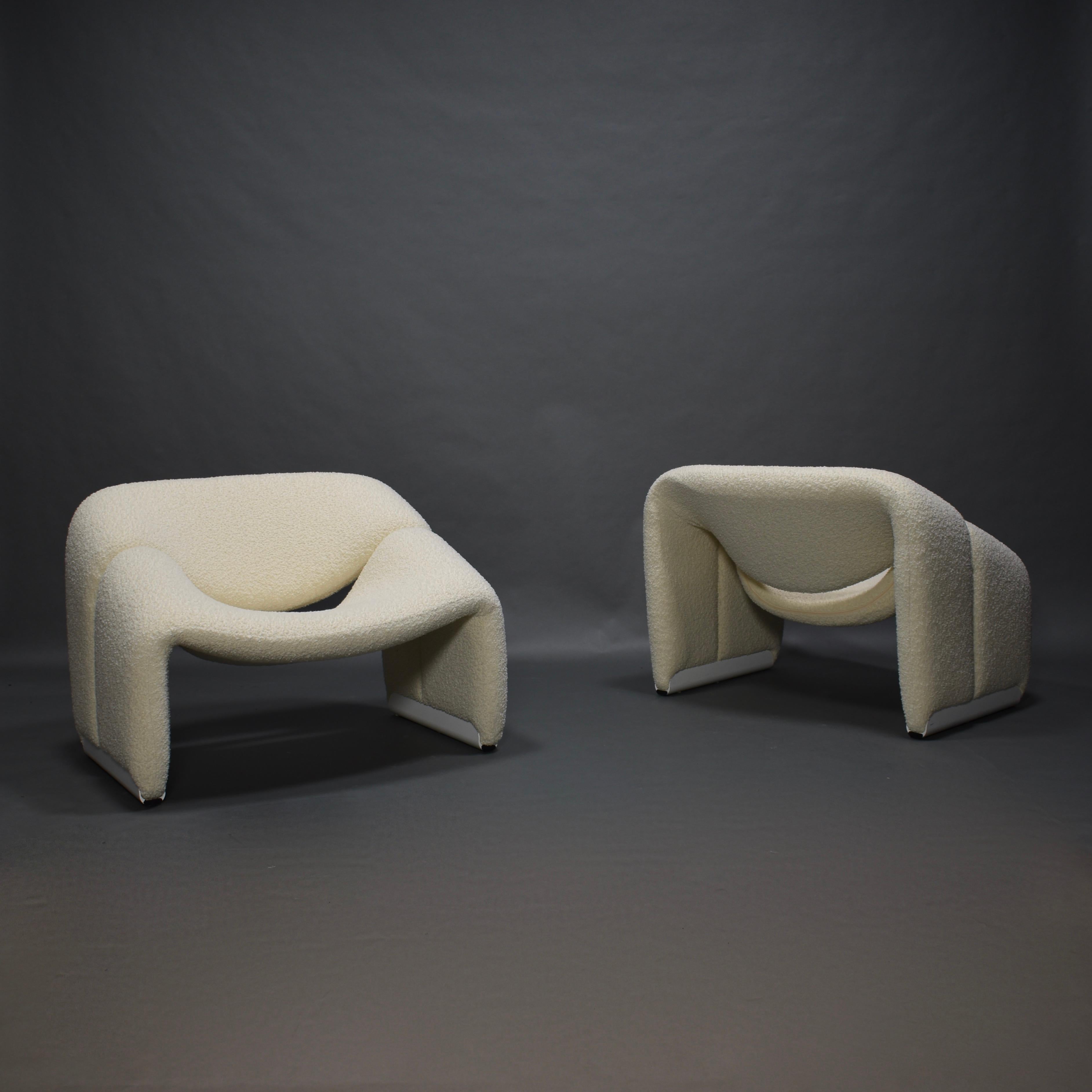 Pierre Paulin f598 Groovy Armchair for Artifort New Upholstery, Netherlands 1972 2