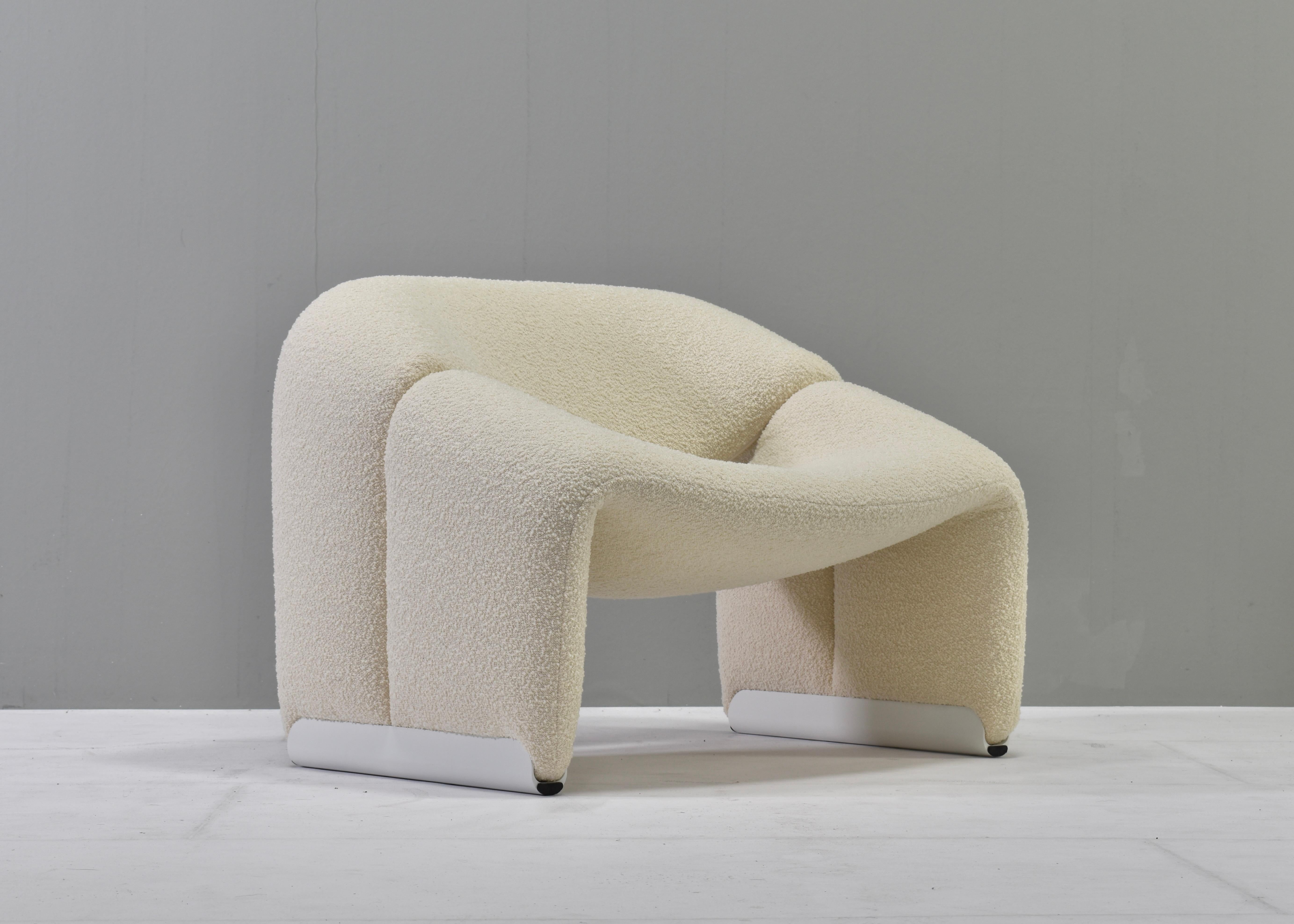 Pierre Paulin F598 Groovy-Stuhl für Artifort, neu gepolstert, Niederlande, 1972 (Moderne der Mitte des Jahrhunderts)