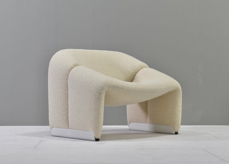 Mid-Century Modern Pierre Paulin F598 Groovy Chair for Artifort New Upholstery, Netherlands, 1972 For Sale